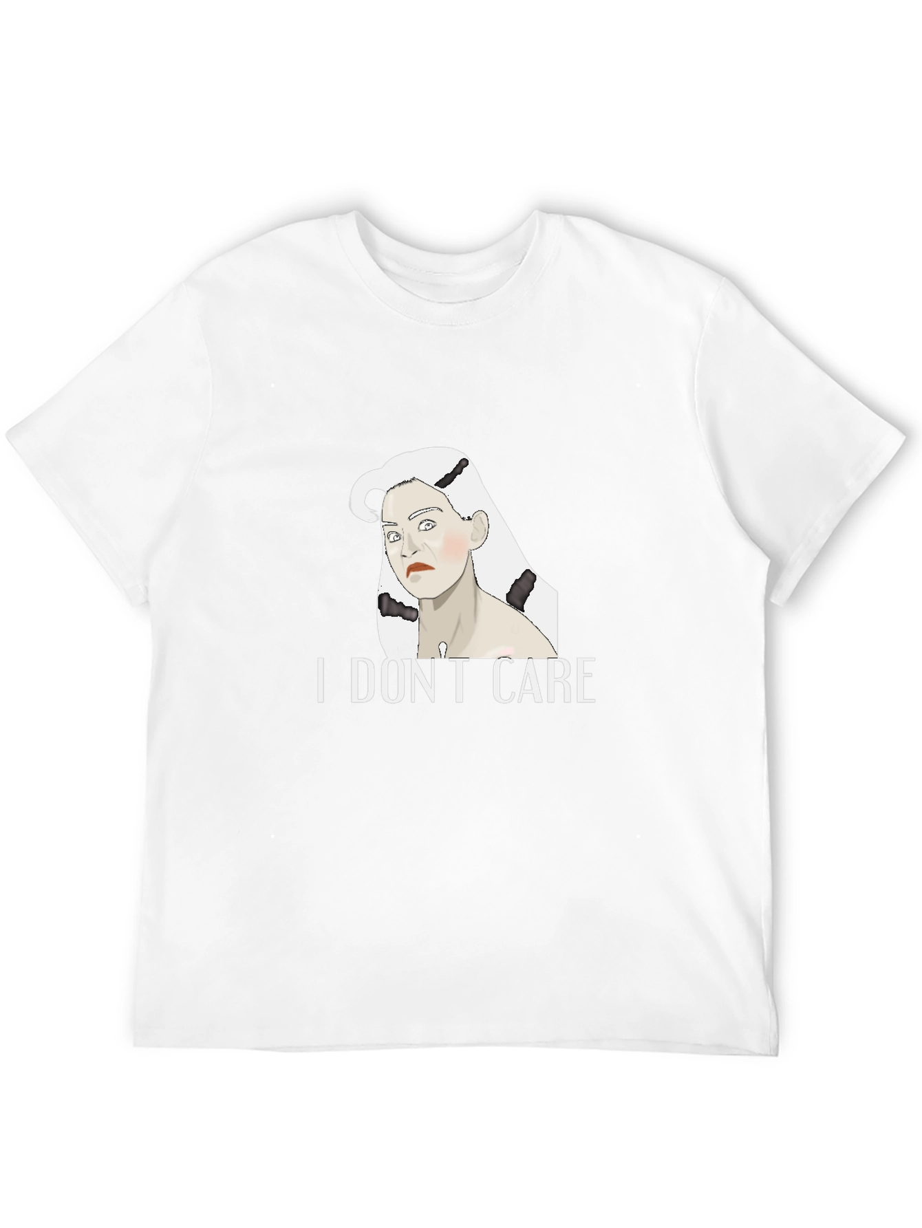 I Dont Care Graphic Tee - Unisex Black T-Shirt