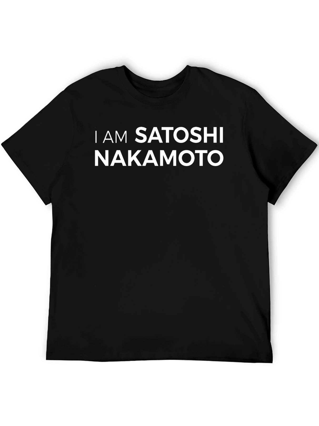 I Am Satoshi Nakamoto Black T-Shirt