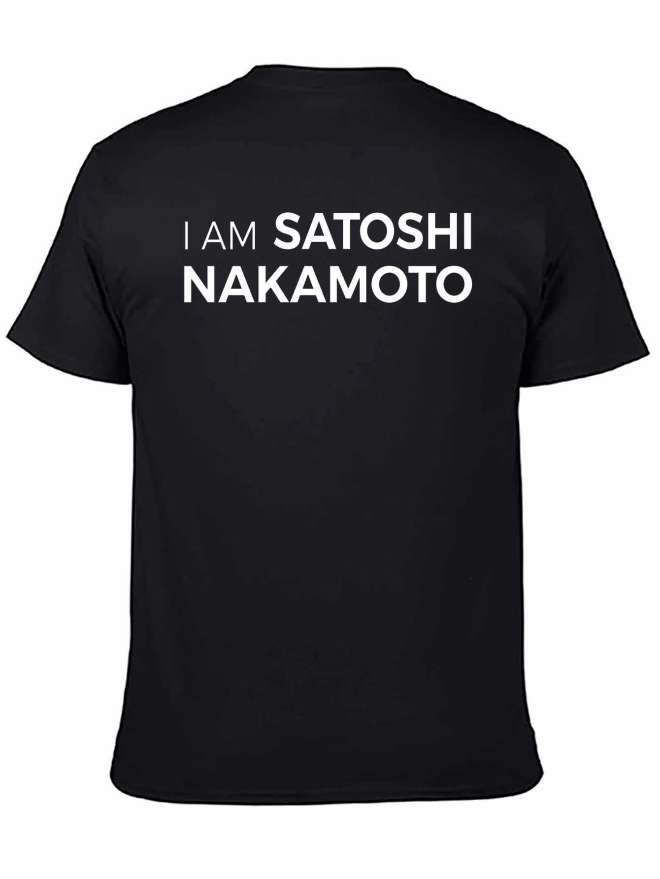 I Am Satoshi Nakamoto Black T-Shirt