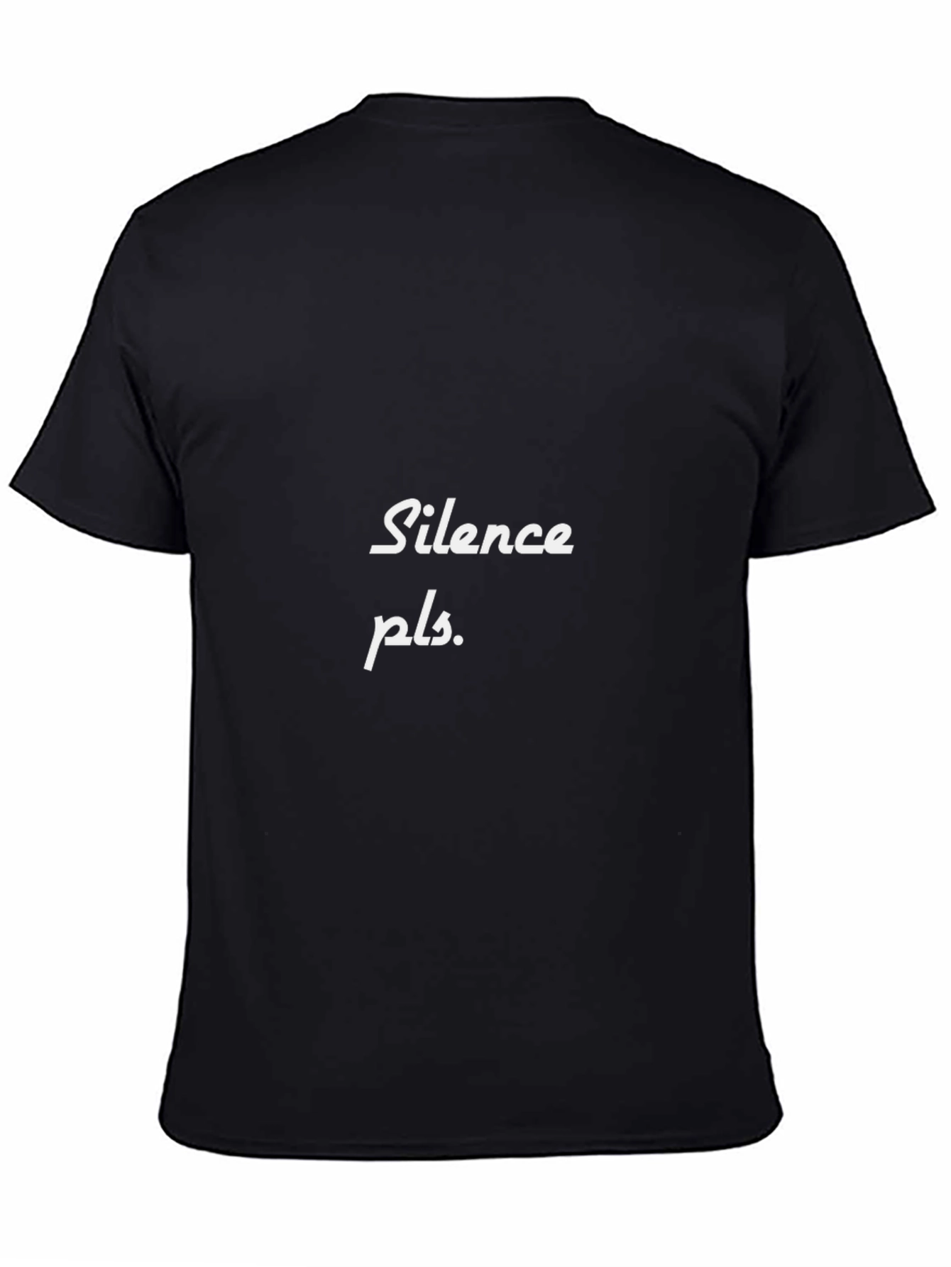 Silence Please Black T-Shirt - Unisex Casual Tee