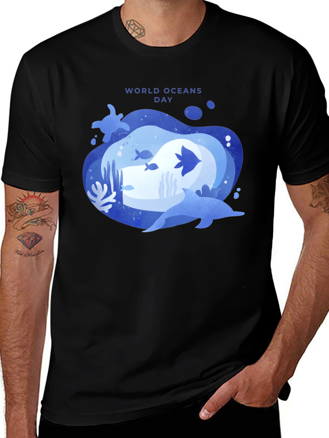 World Oceans Day Graphic Tee - Mens