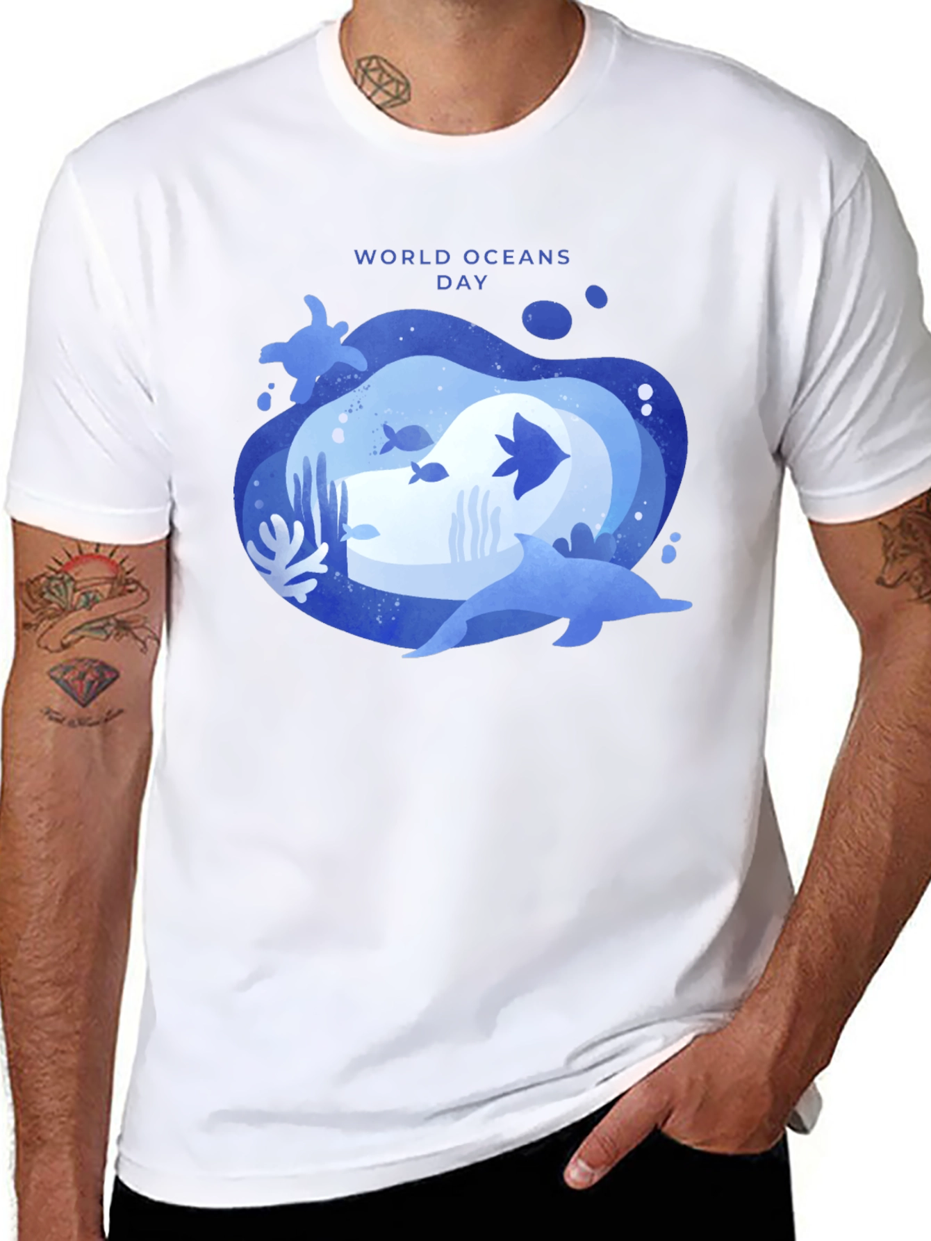 World Oceans Day Graphic Tee - Mens