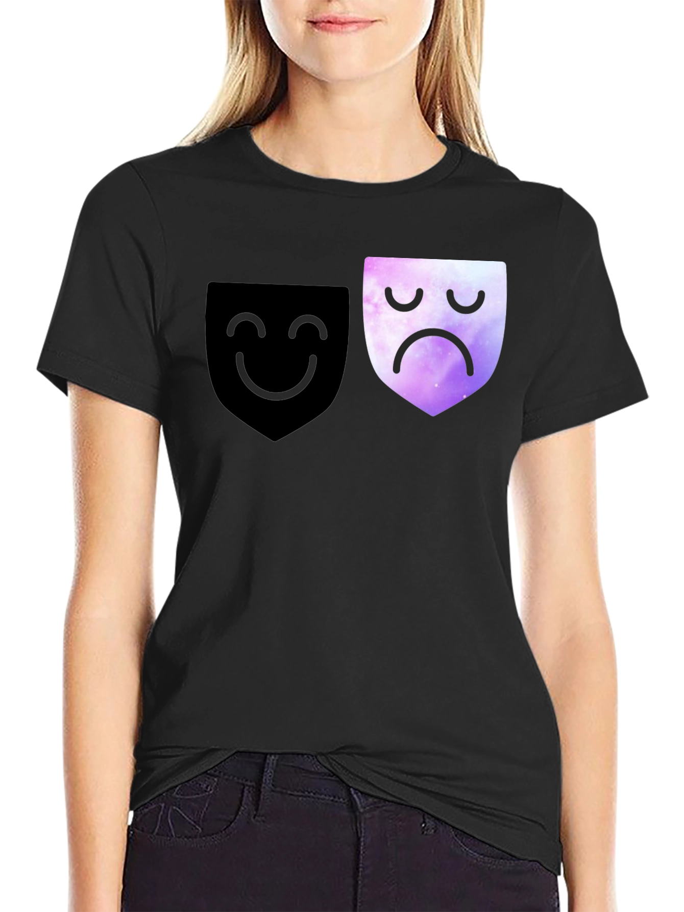 Happy Sad Face Graphic Tee
