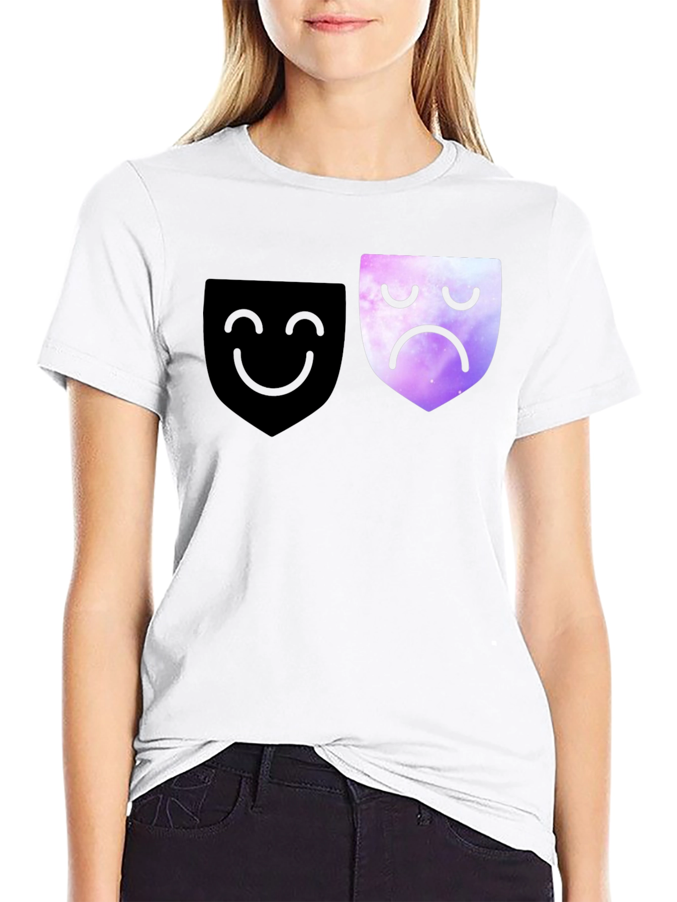 Happy Sad Face Graphic Tee