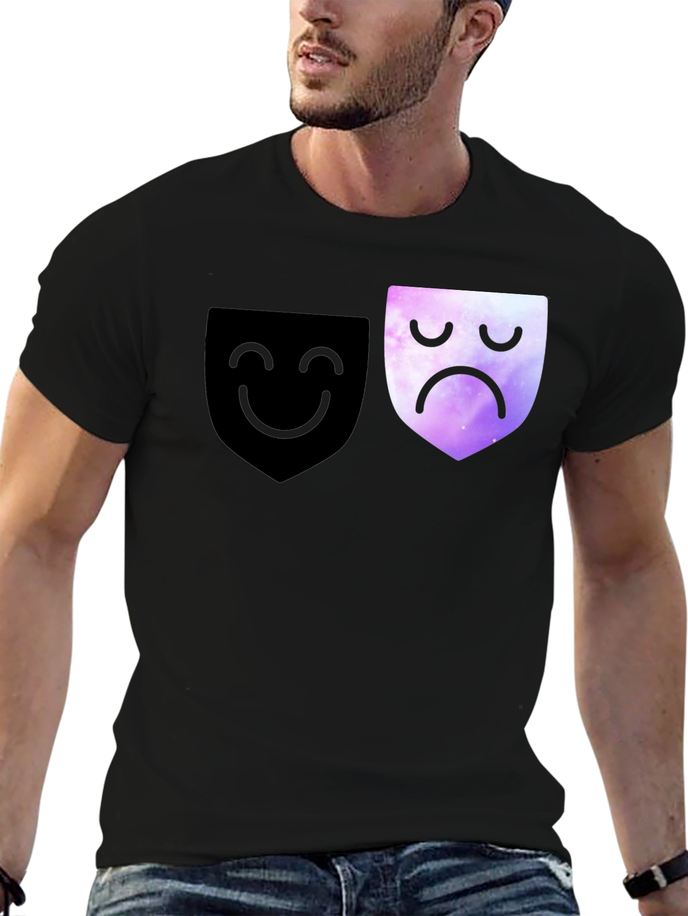 Happy Sad Face Graphic Tee