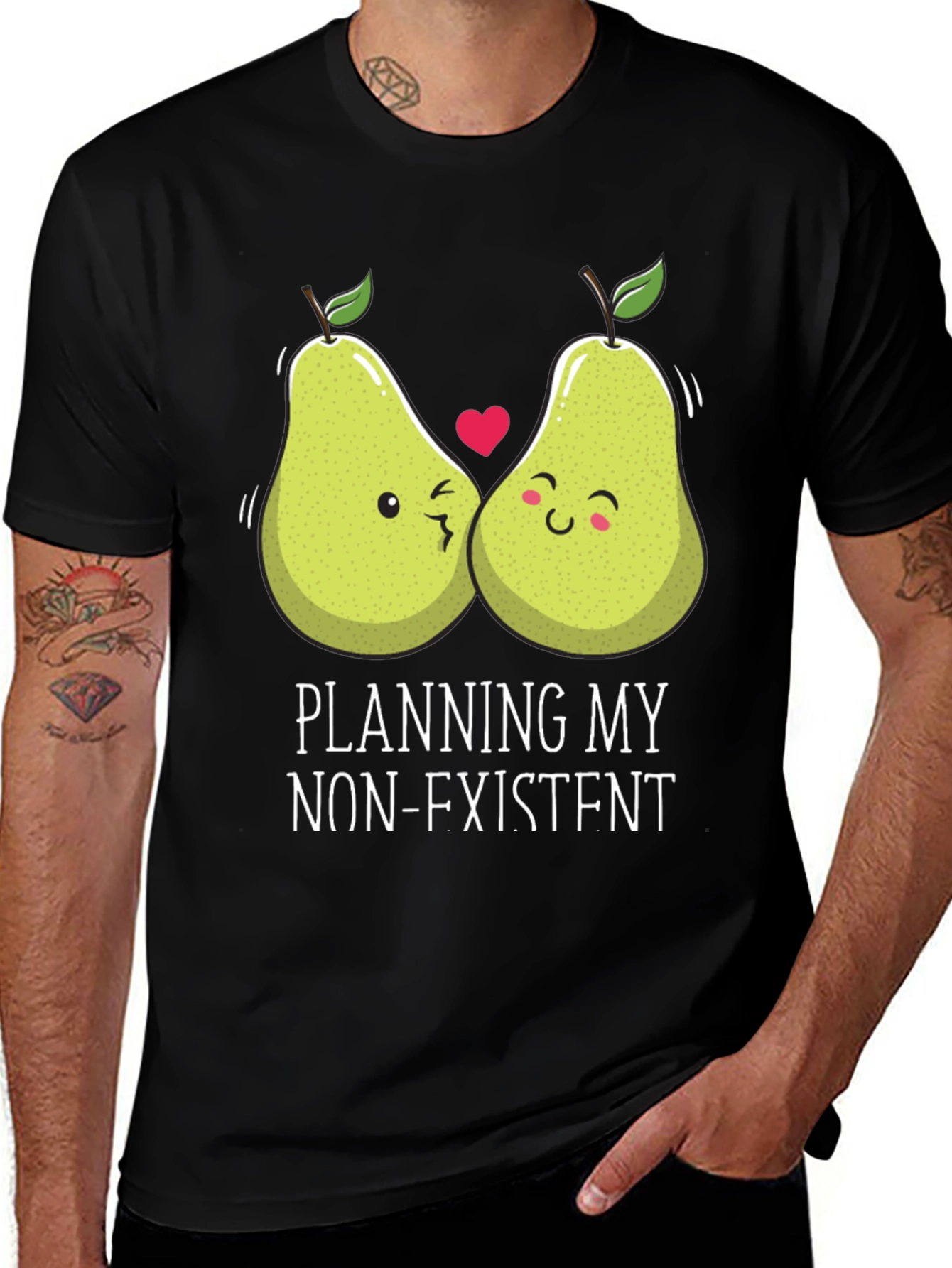 Funny Pear Couple T-Shirt - Planning My Non-Existent Wedding!