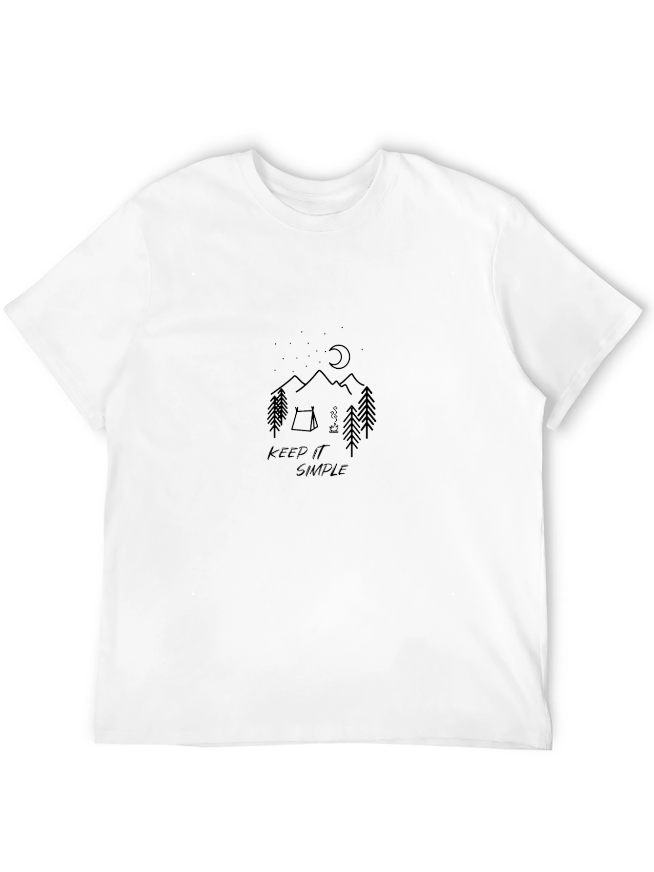 Keep It Simple Camping Tee - Nature Adventure Shirt