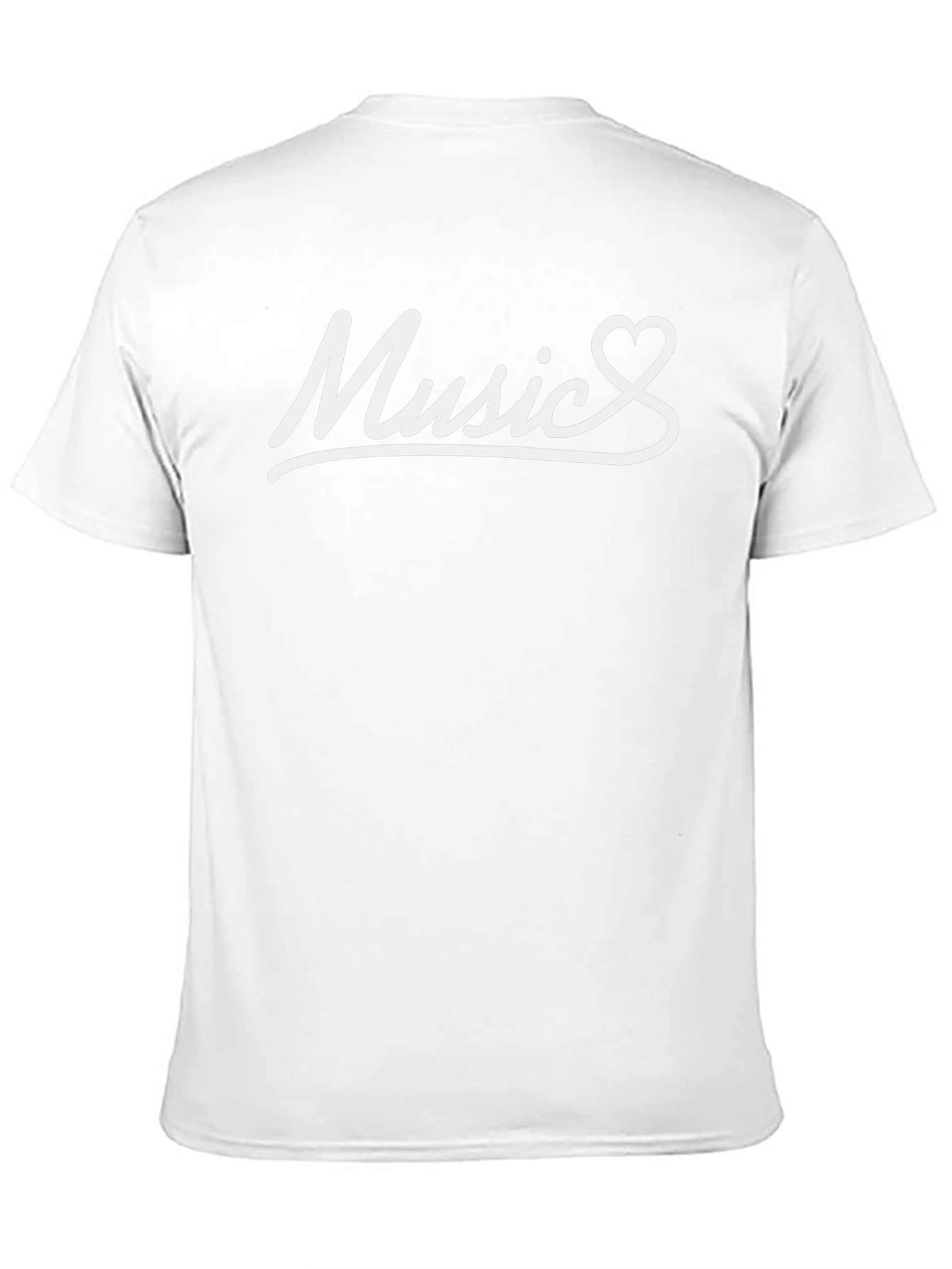 Music Heartbeat T-Shirt - Black Cotton Tee