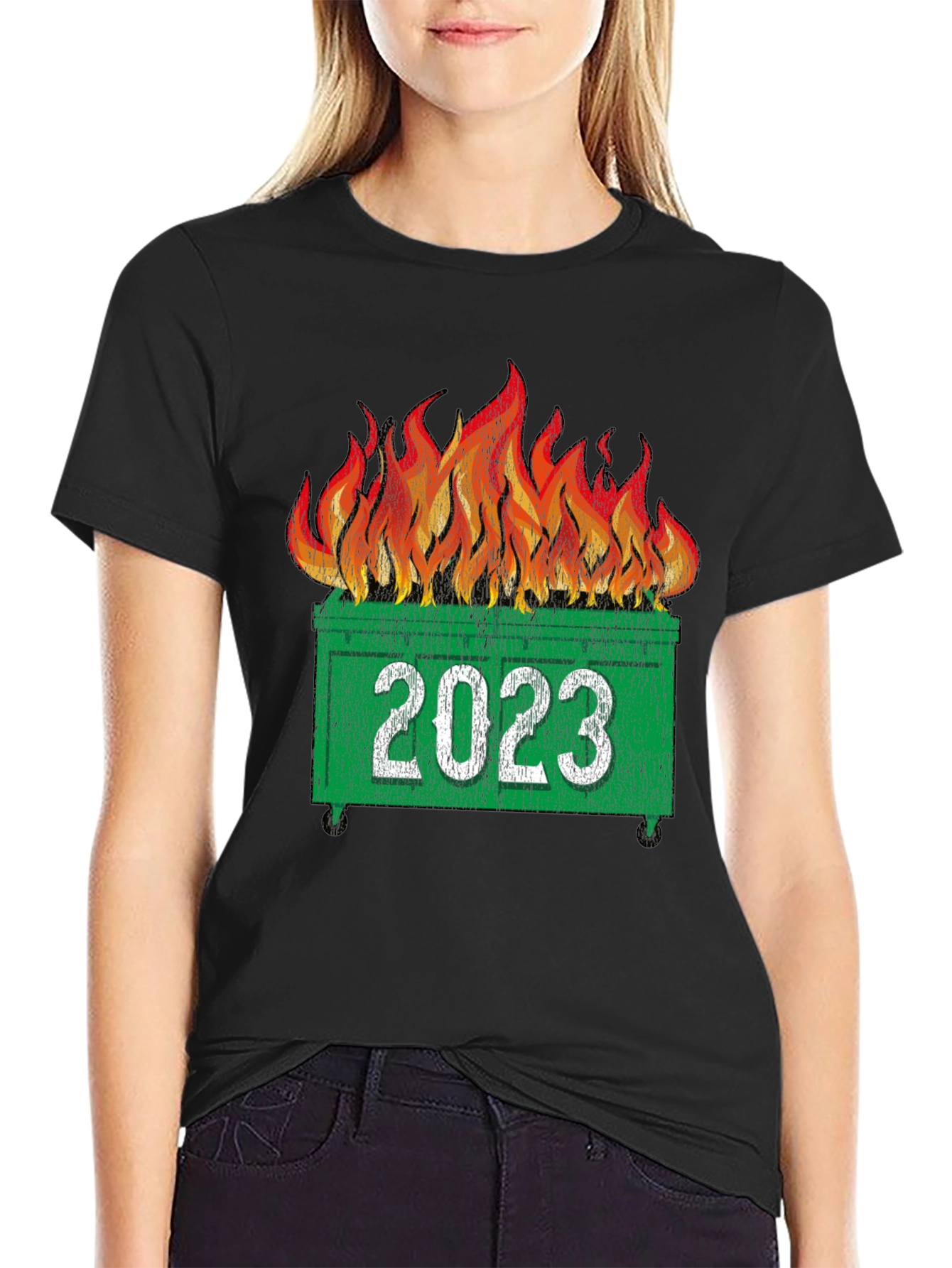 2023 Dumpster Fire T-Shirt - Funny Year Review Tee