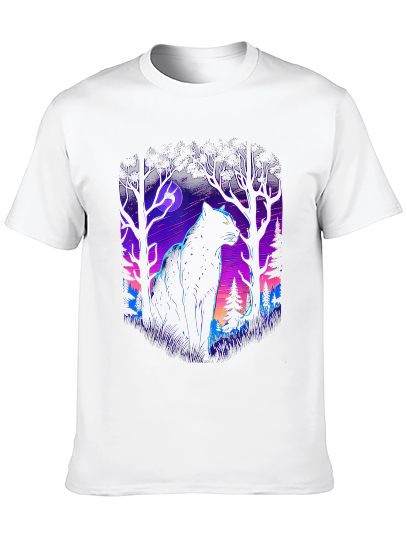 Black Panther Forest Graphic T-Shirt