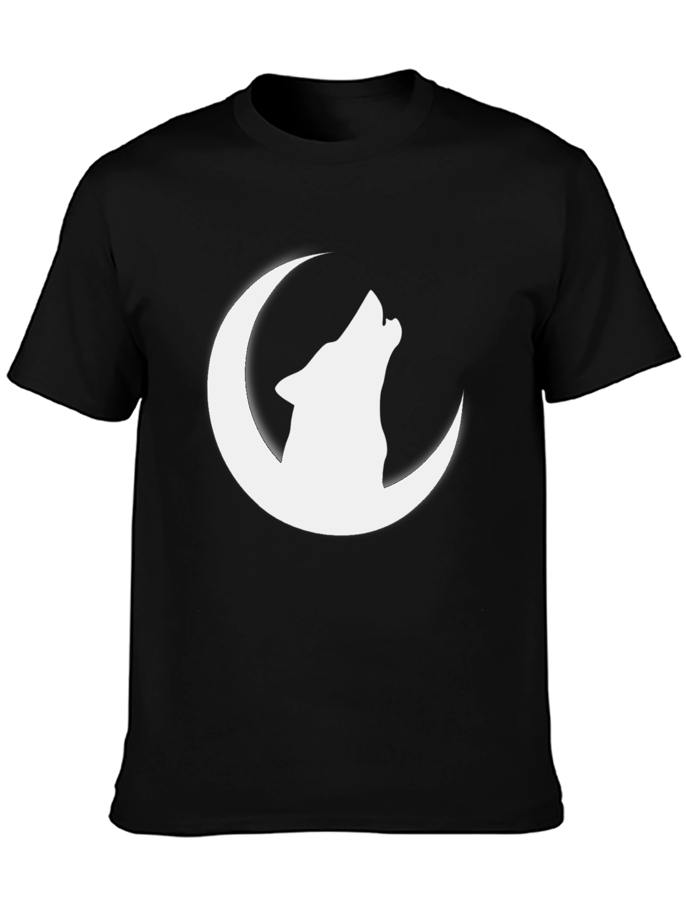 Wolf Howling at Moon Graphic T-Shirt