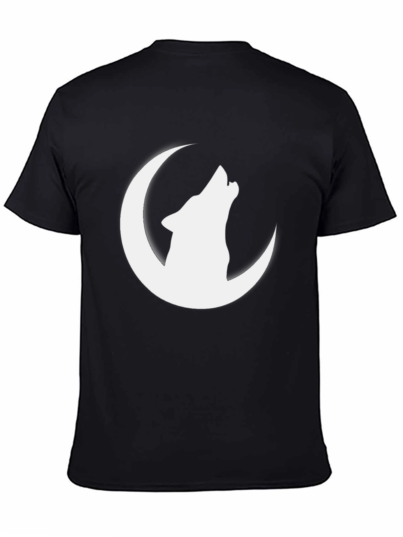 Wolf Howling at Moon Graphic T-Shirt