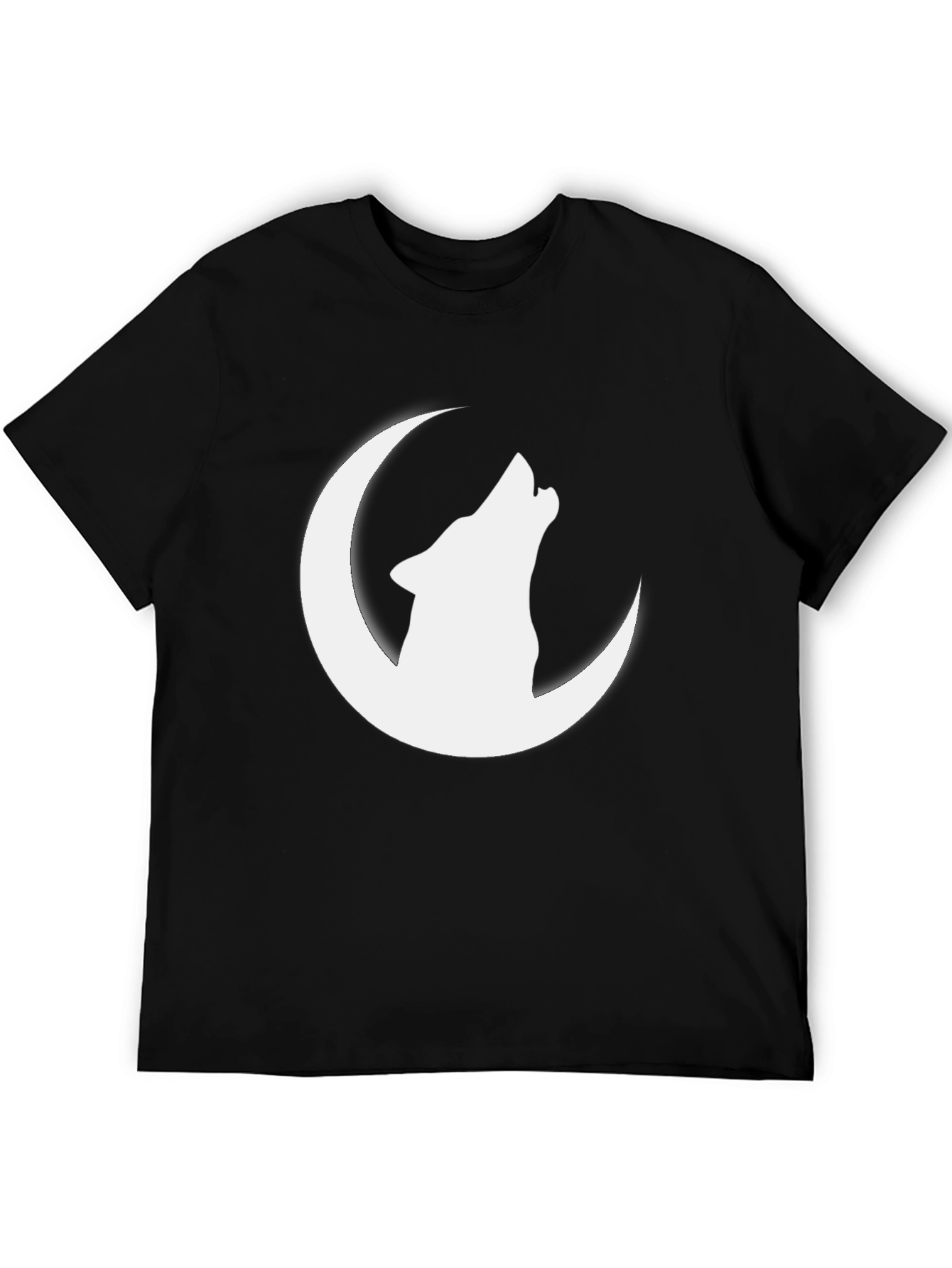 Wolf Howling at Moon Graphic T-Shirt