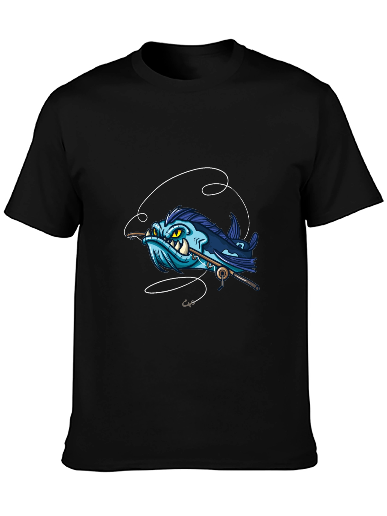 Cartoon Angler Fish Graphic Tee