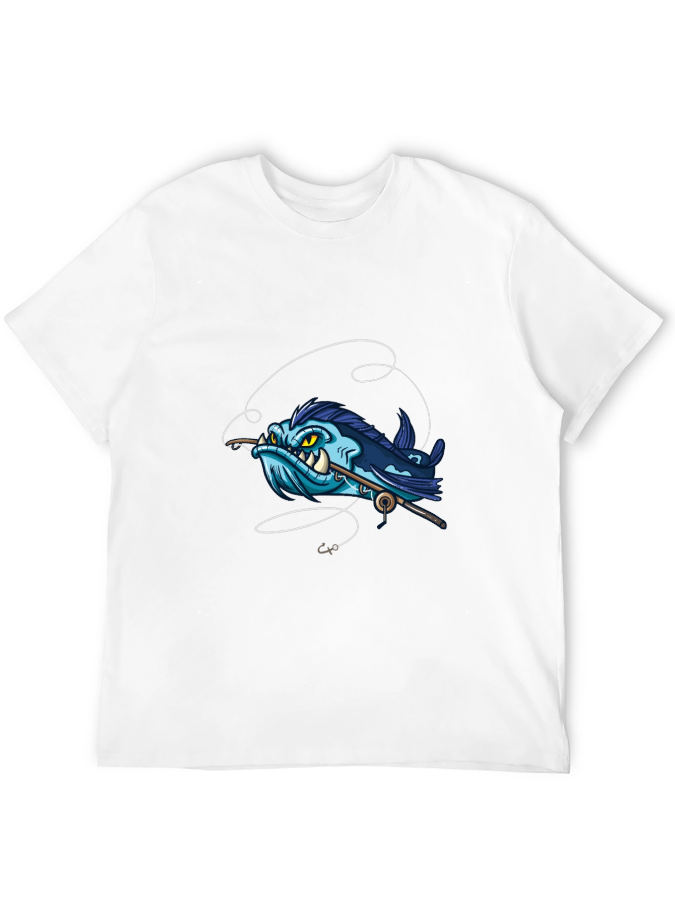 Cartoon Angler Fish Graphic Tee