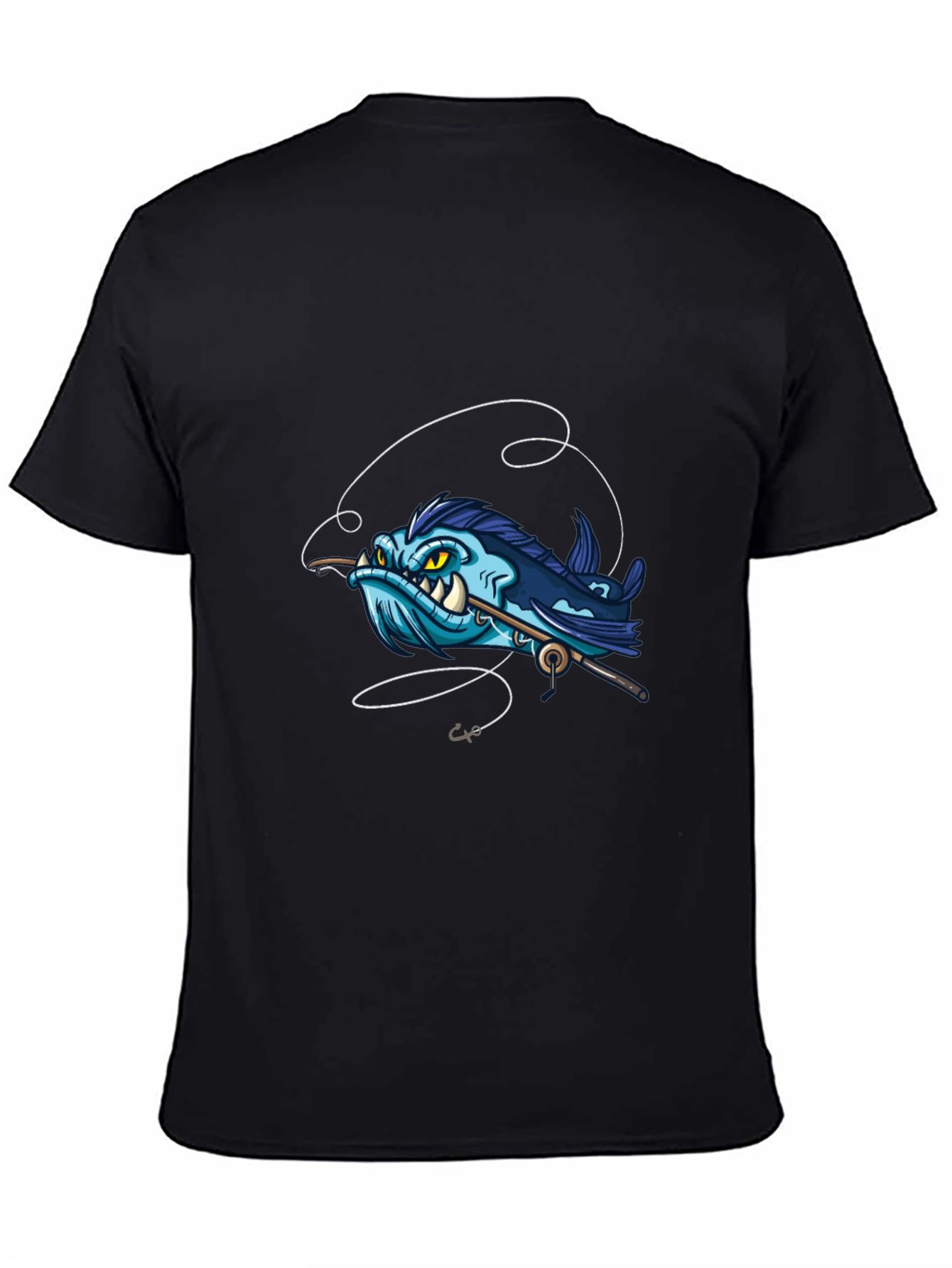 Cartoon Angler Fish Graphic Tee