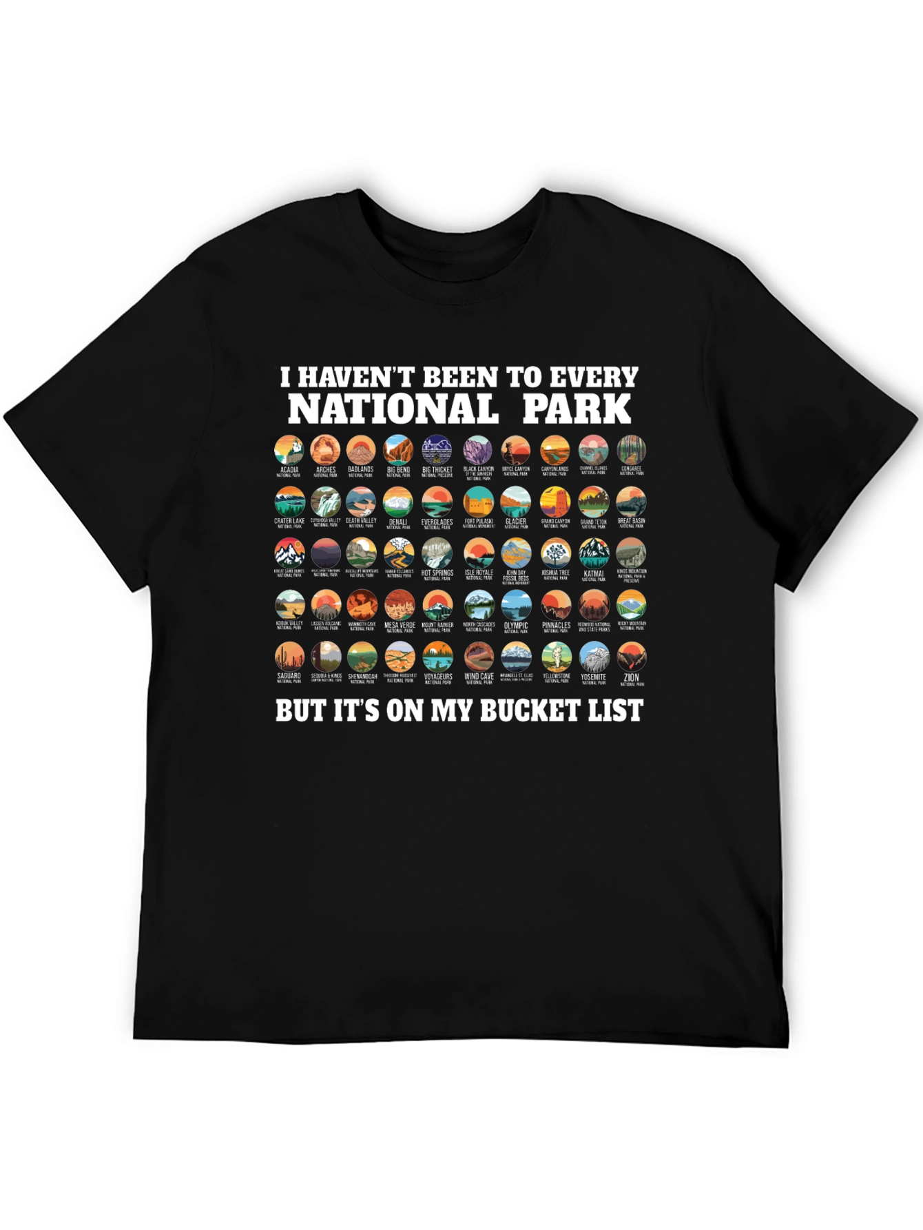 National Park Bucket List T-Shirt