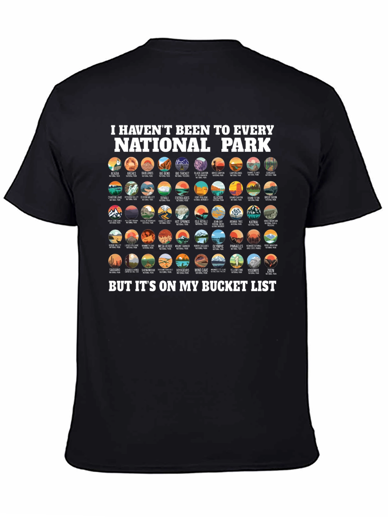 National Park Bucket List T-Shirt