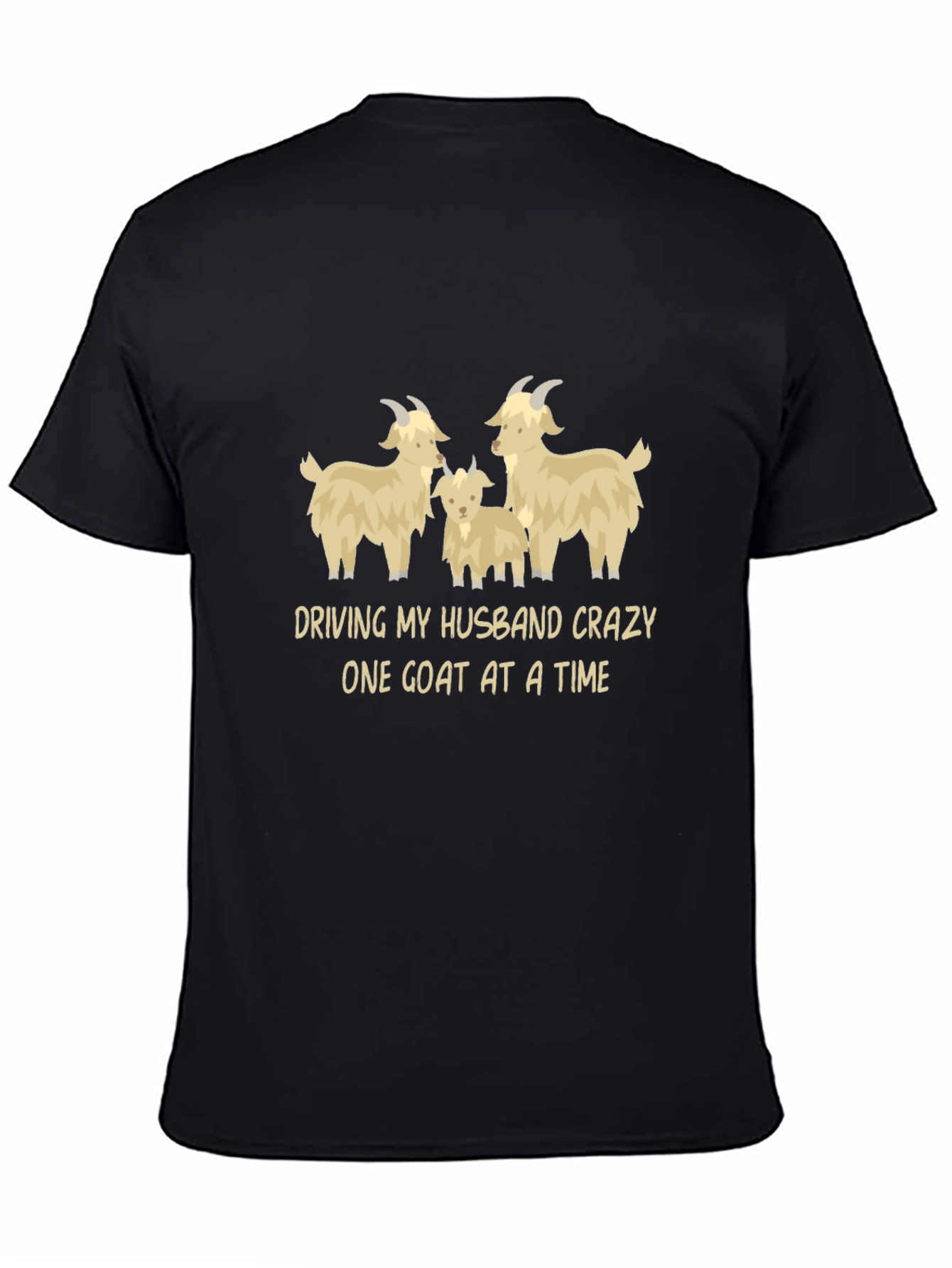 Goat Lover T-Shirt - Driving My Husband Crazy Tee