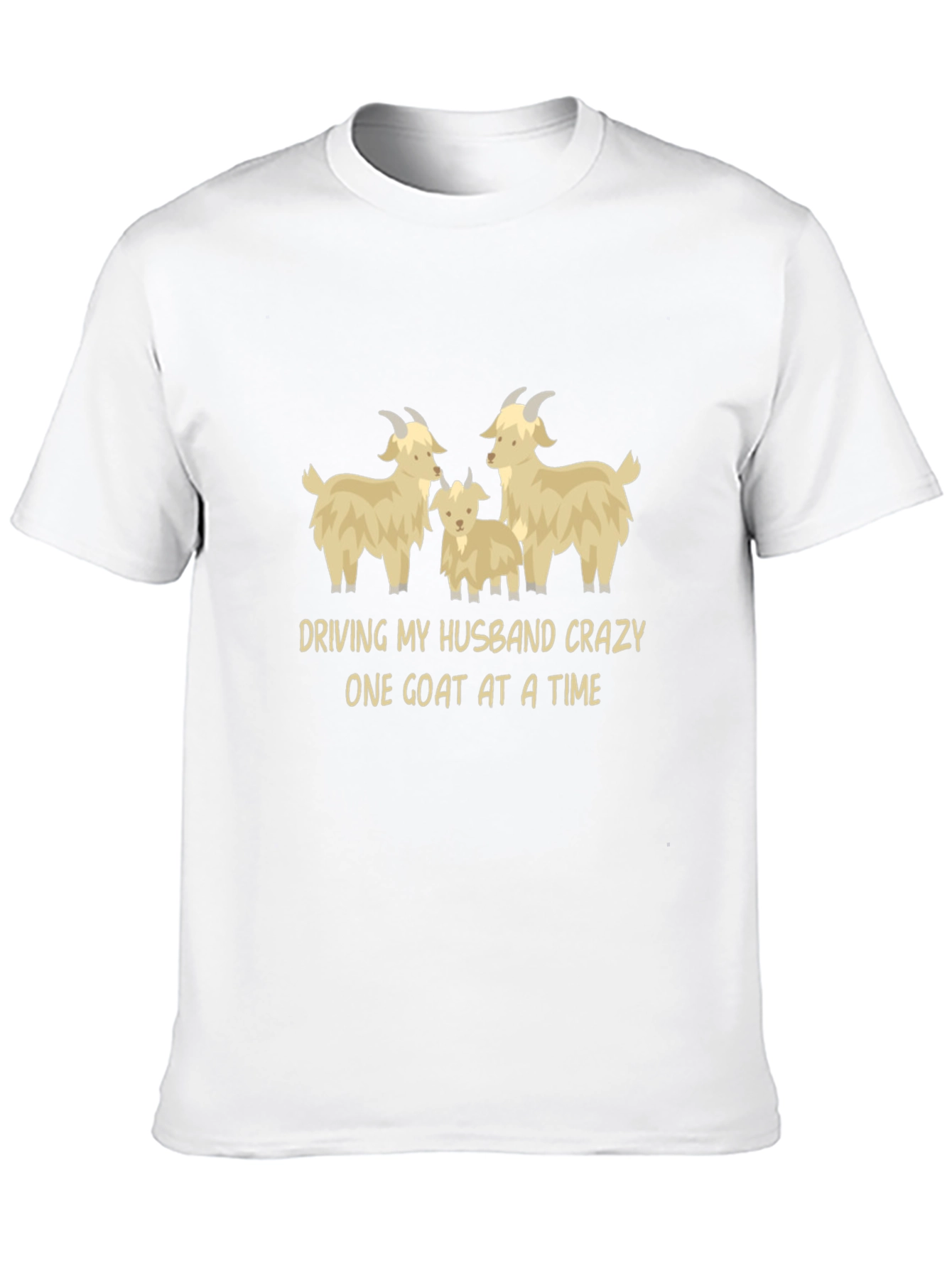 Goat Lover T-Shirt - Driving My Husband Crazy Tee