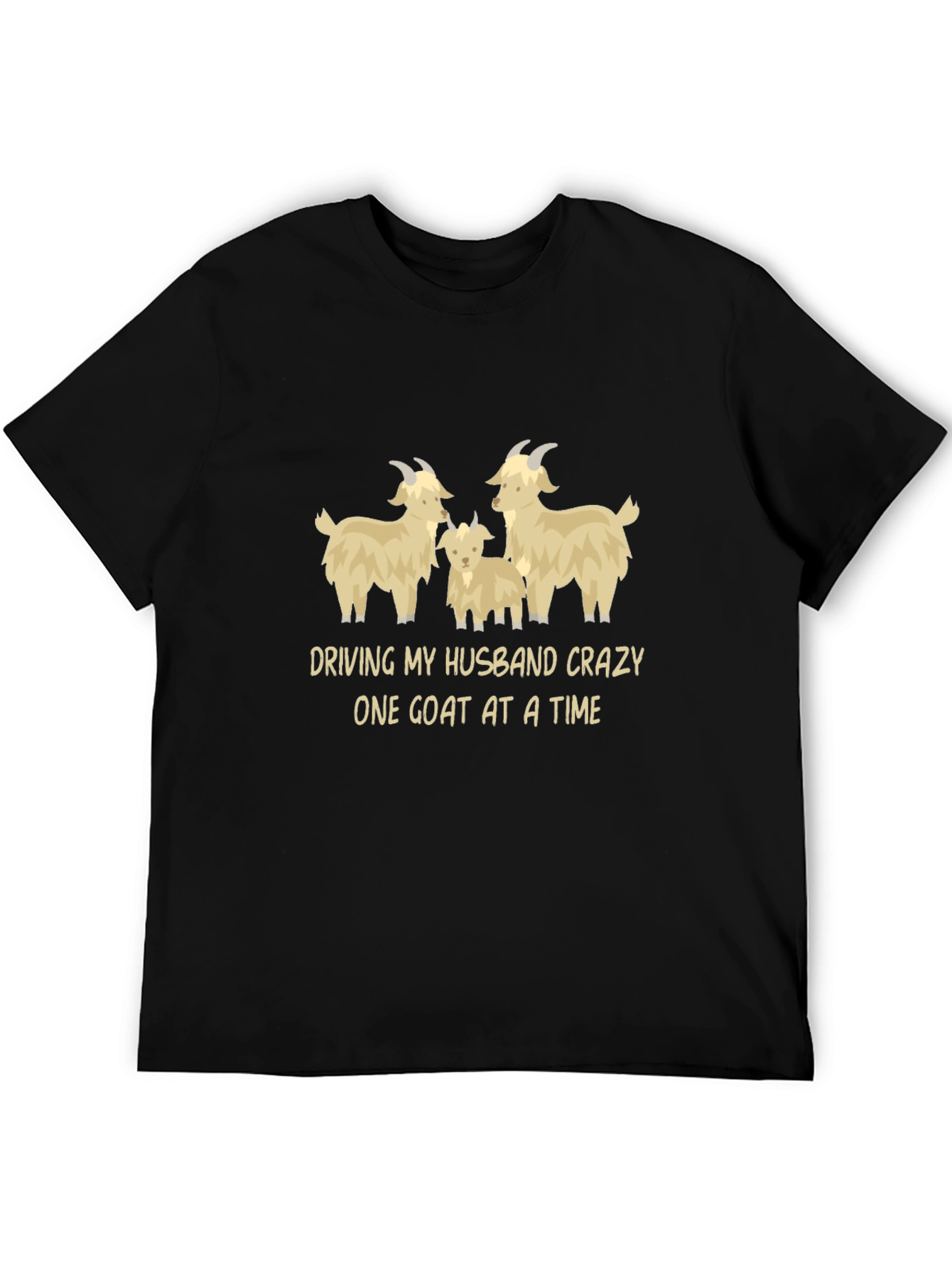 Goat Lover T-Shirt - Driving My Husband Crazy Tee