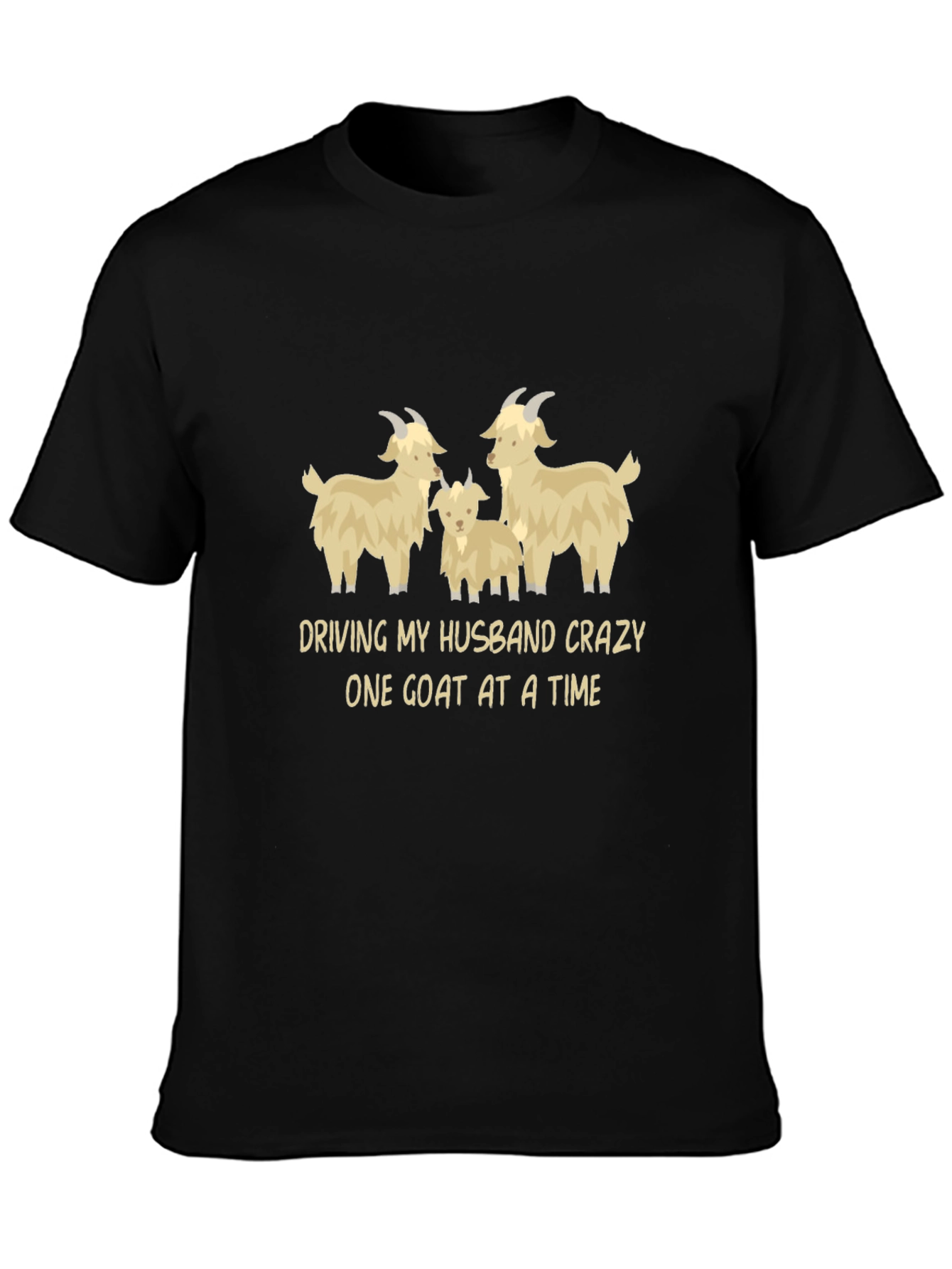 Goat Lover T-Shirt - Driving My Husband Crazy Tee