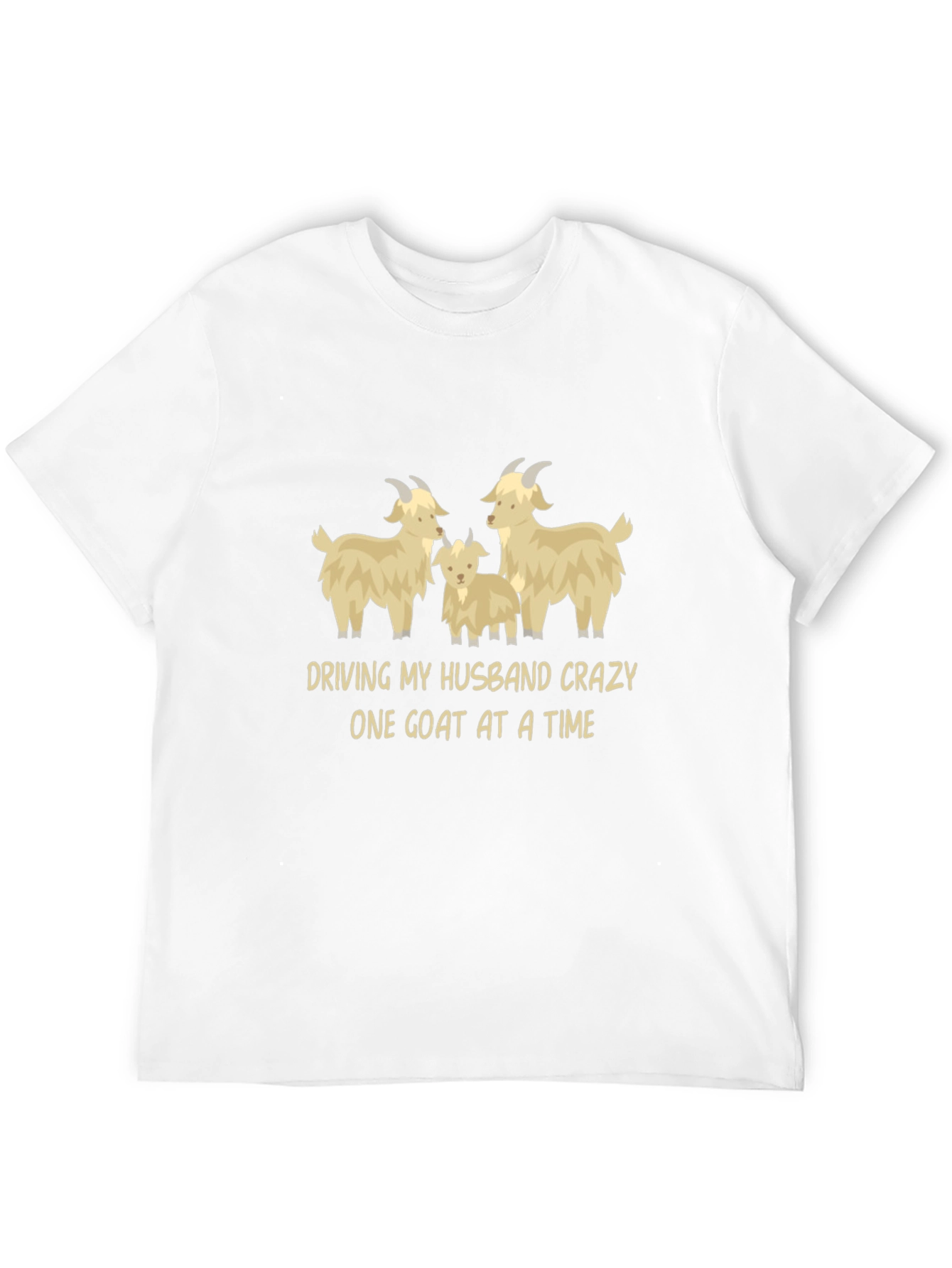 Goat Lover T-Shirt - Driving My Husband Crazy Tee