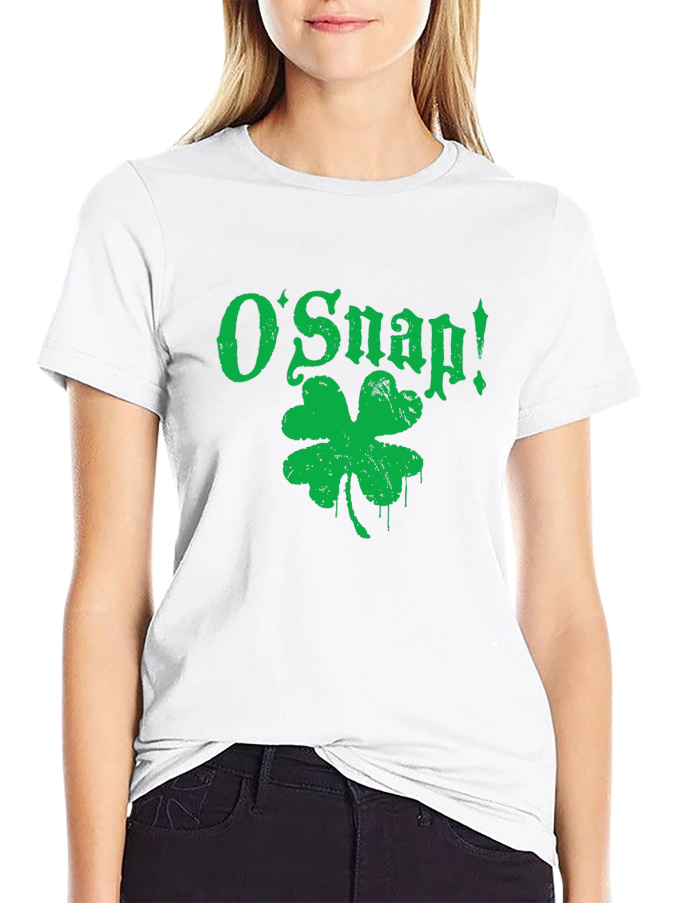 OSnap St. Patricks Day Clover Tee