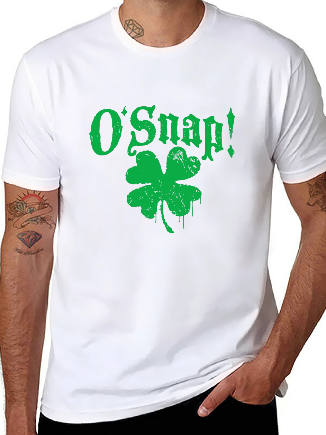 OSnap St. Patricks Day Clover Tee
