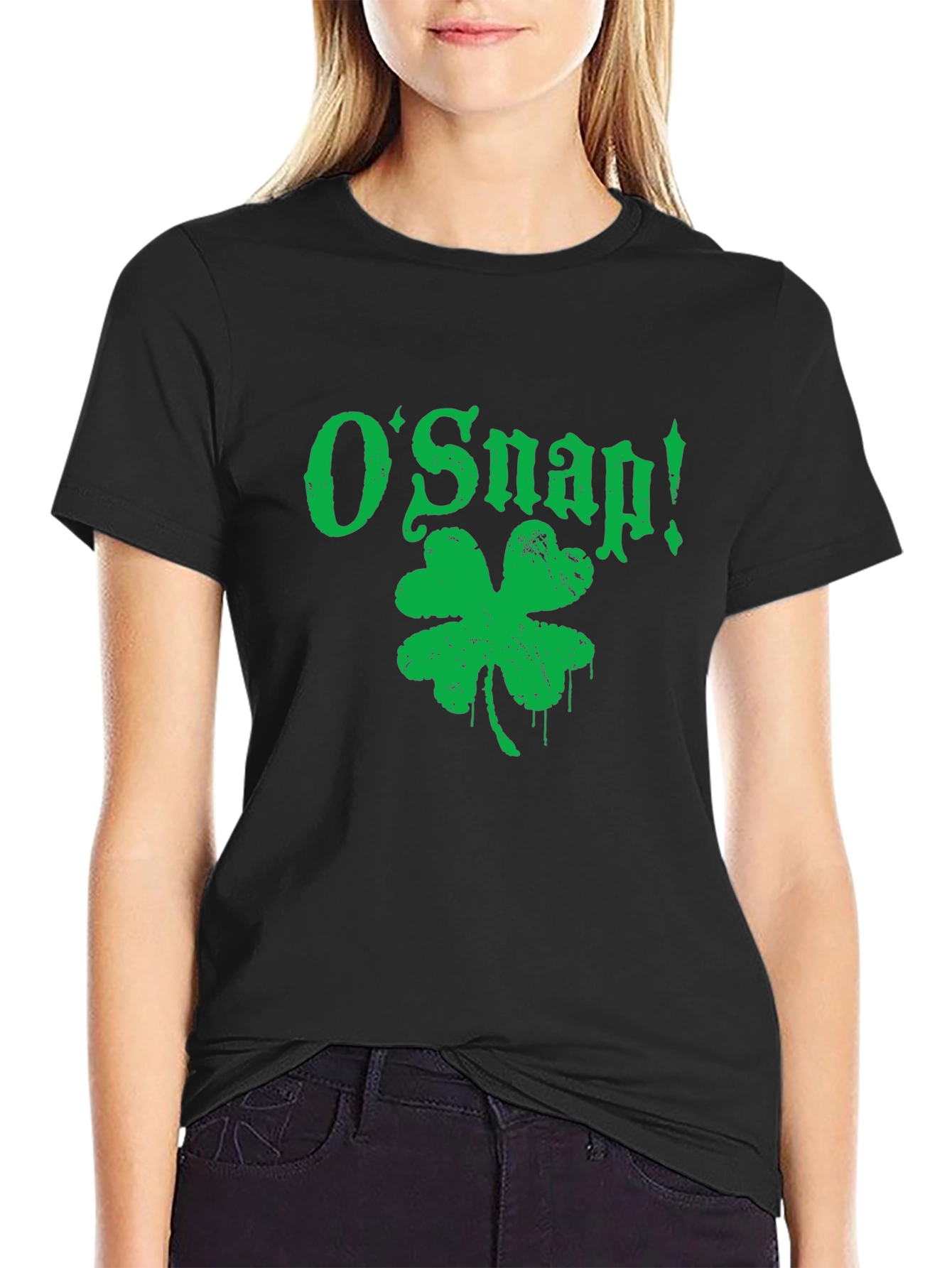 OSnap St. Patricks Day Clover Tee