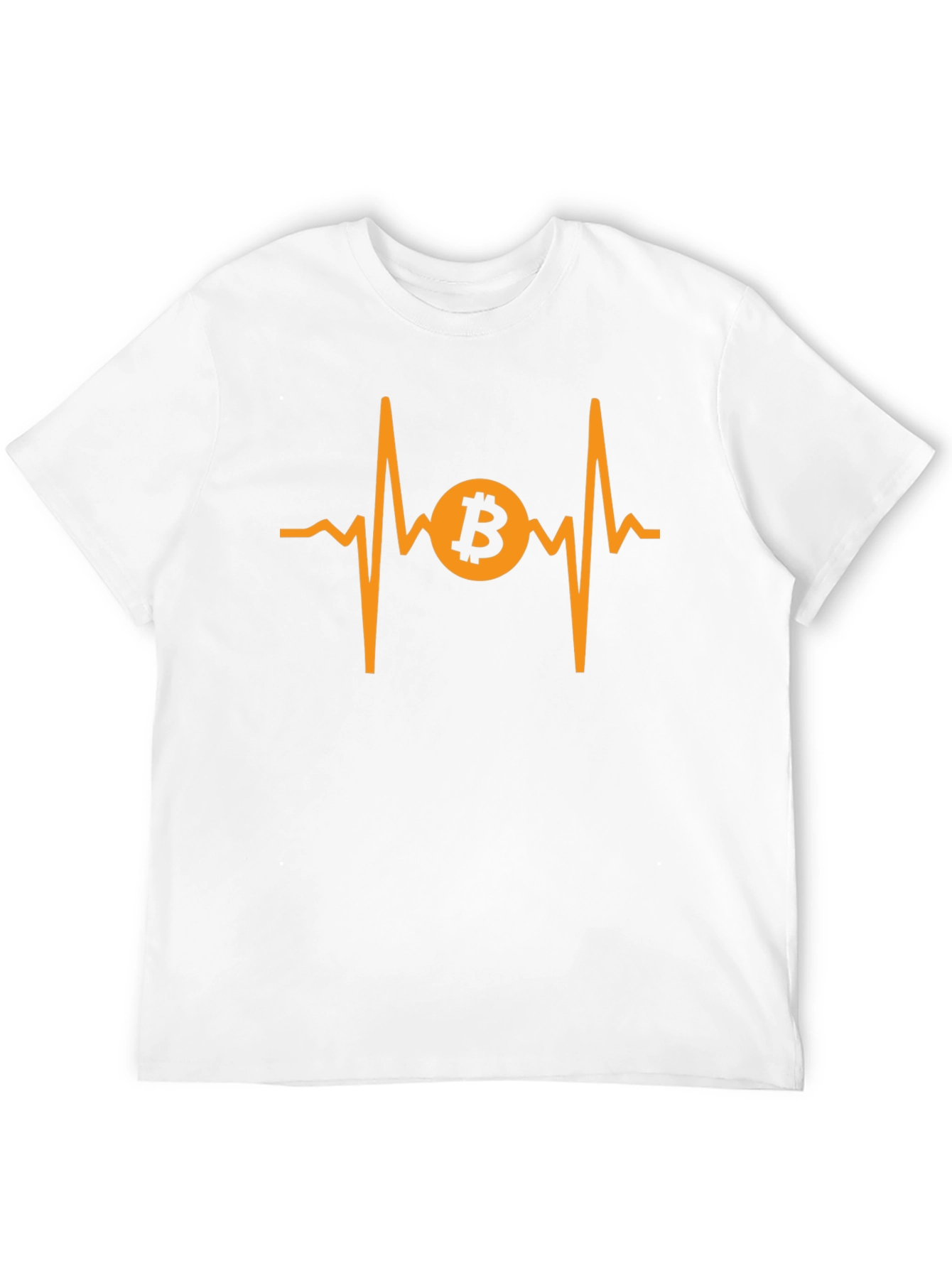 Bitcoin Heartbeat Graphic Tee - Crypto Investor Shirt