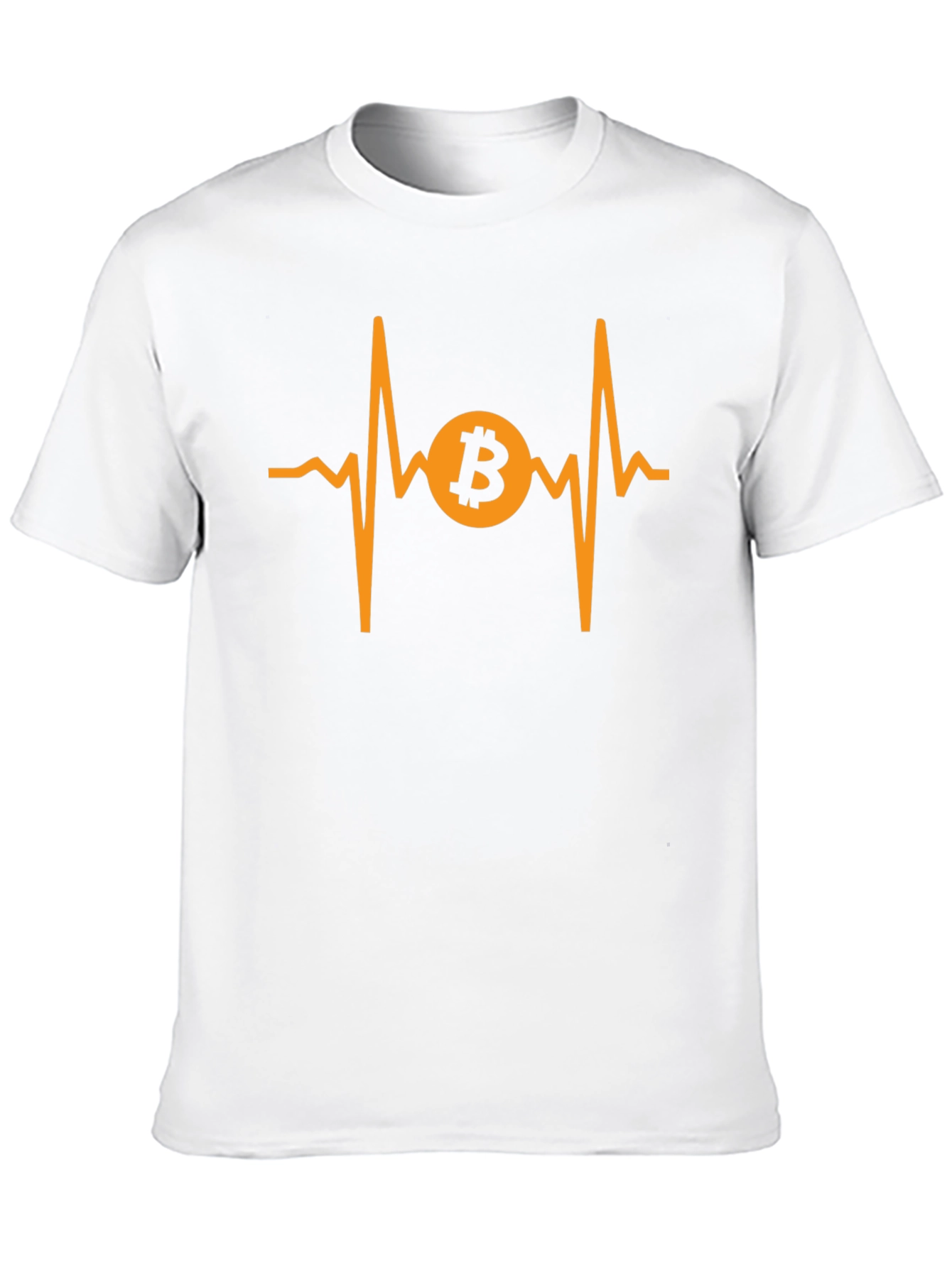 Bitcoin Heartbeat Graphic Tee - Crypto Investor Shirt