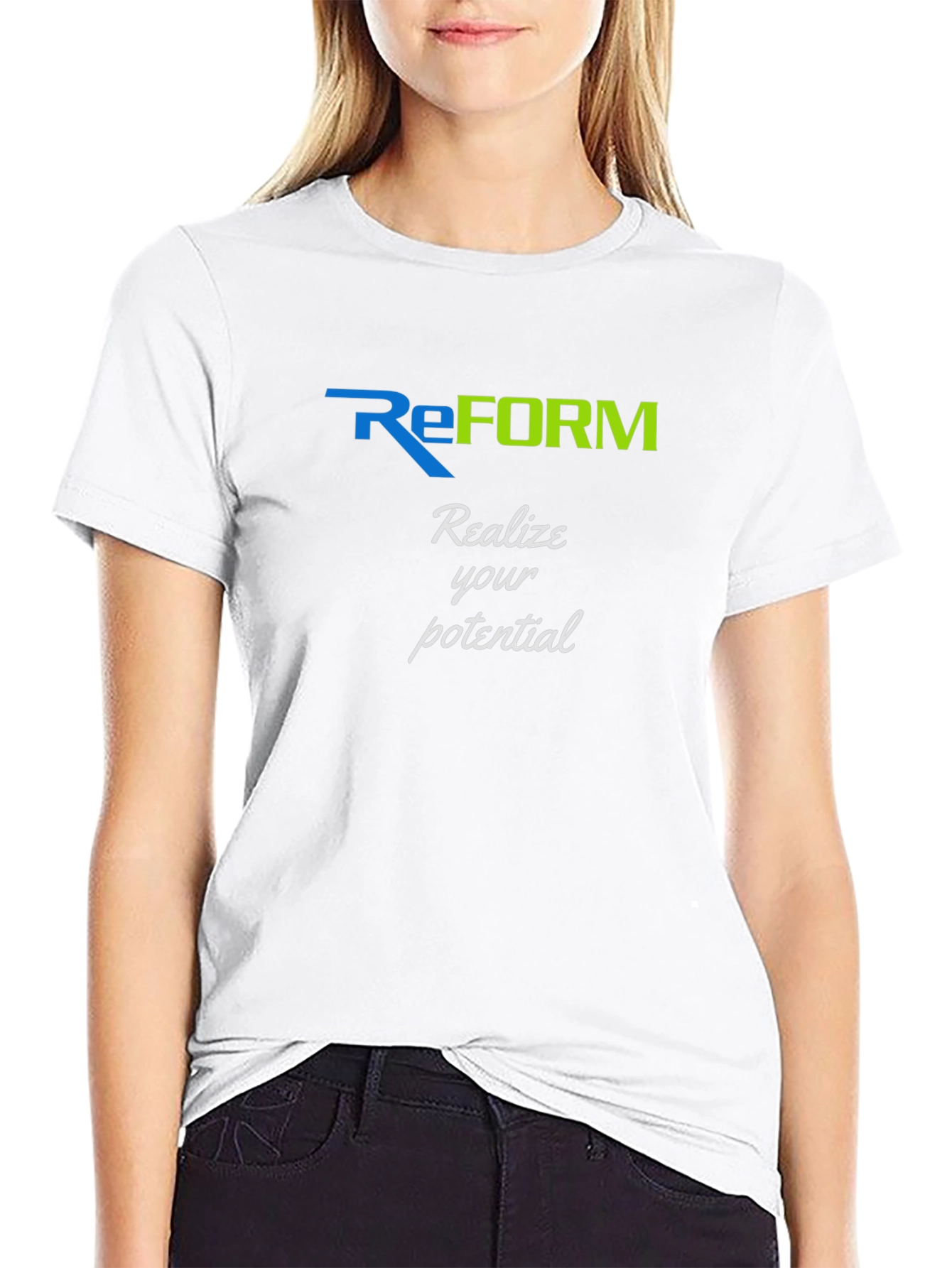 Reform Realize Your Potential Black Tee