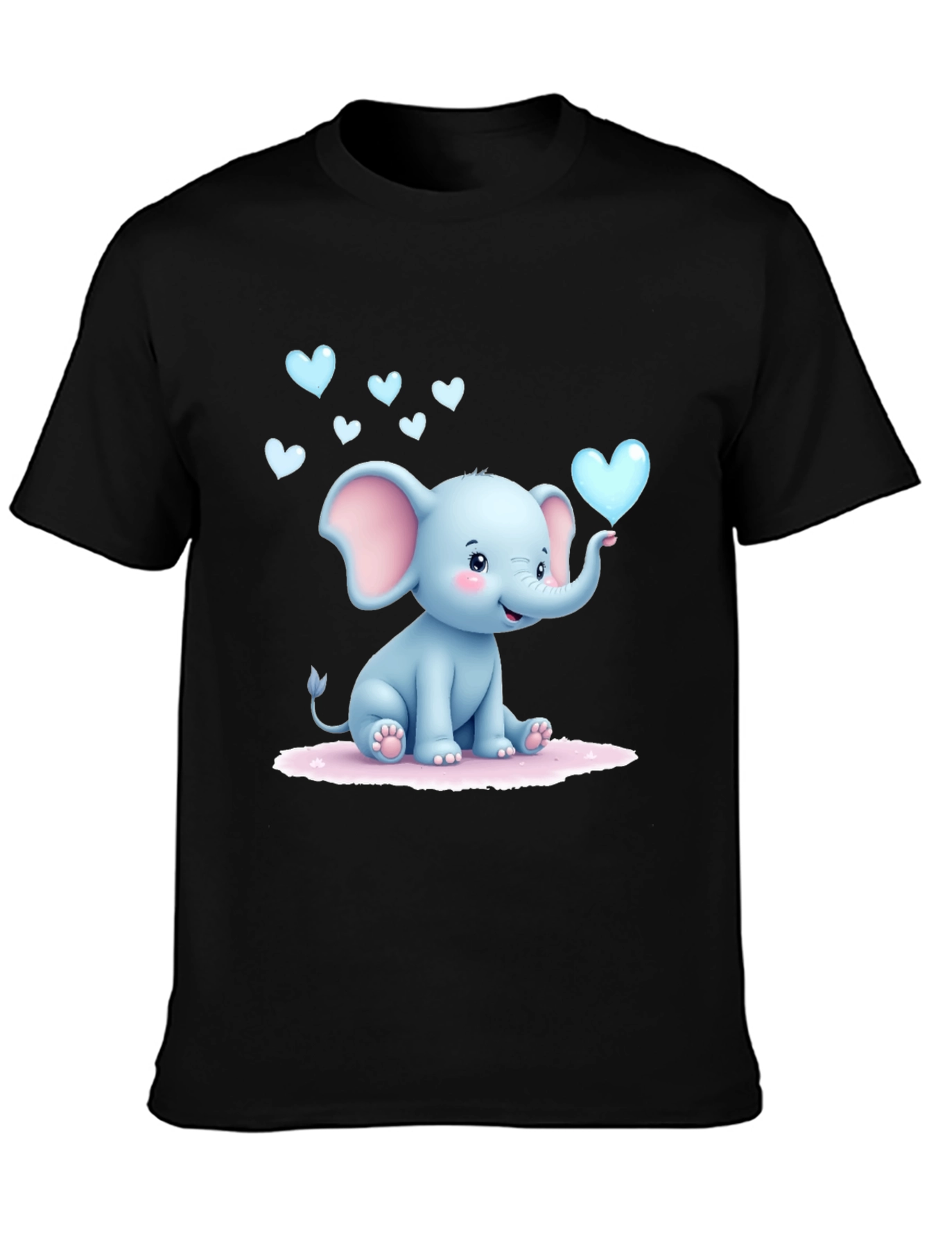 Cute Elephant Graphic T-Shirt
