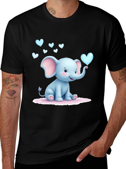 Cute Elephant Graphic T-Shirt