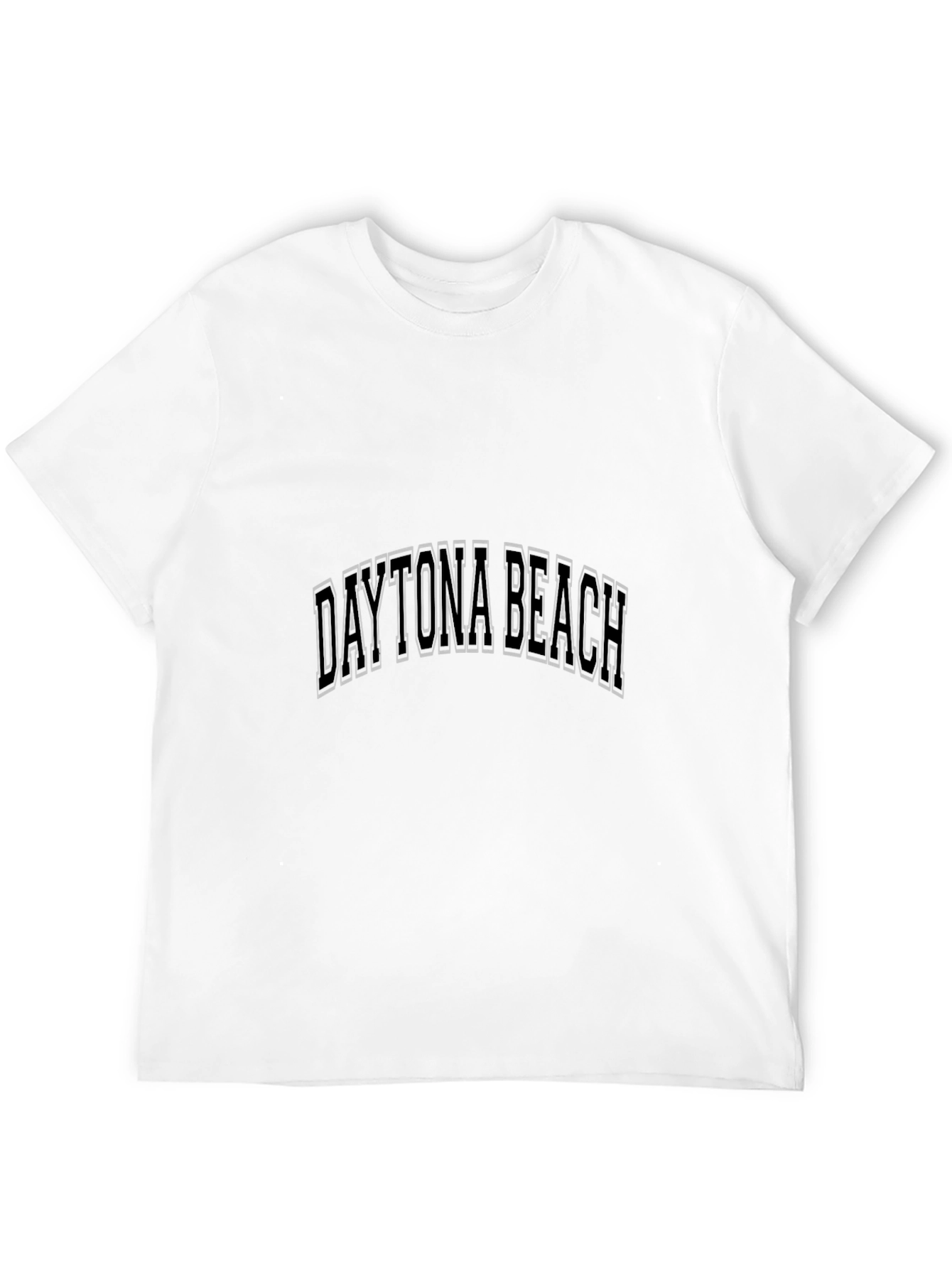 Daytona Beach Graphic Tee - Black Cotton Blend