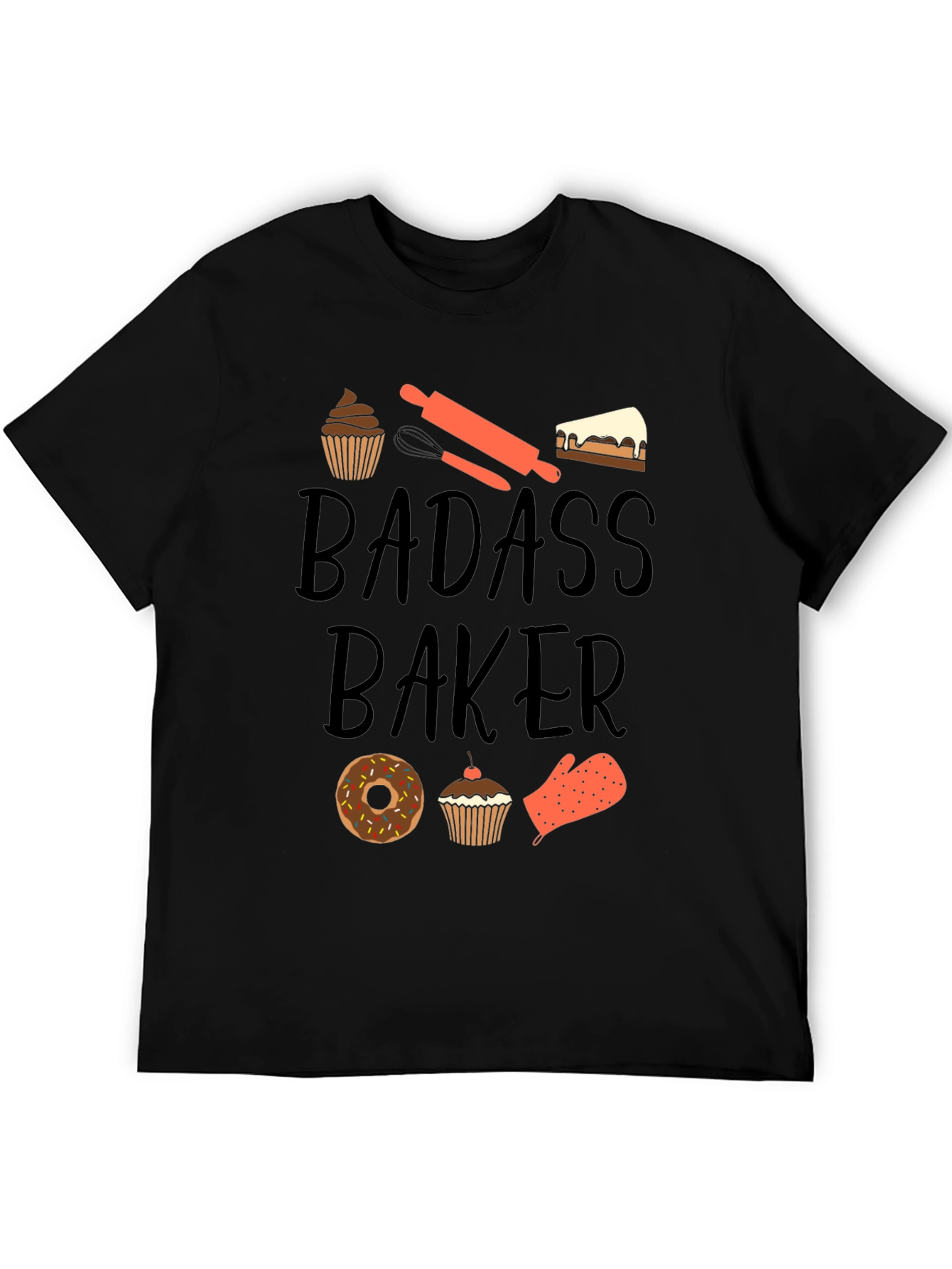 Badass Baker T-Shirt - Funny Baking Tee
