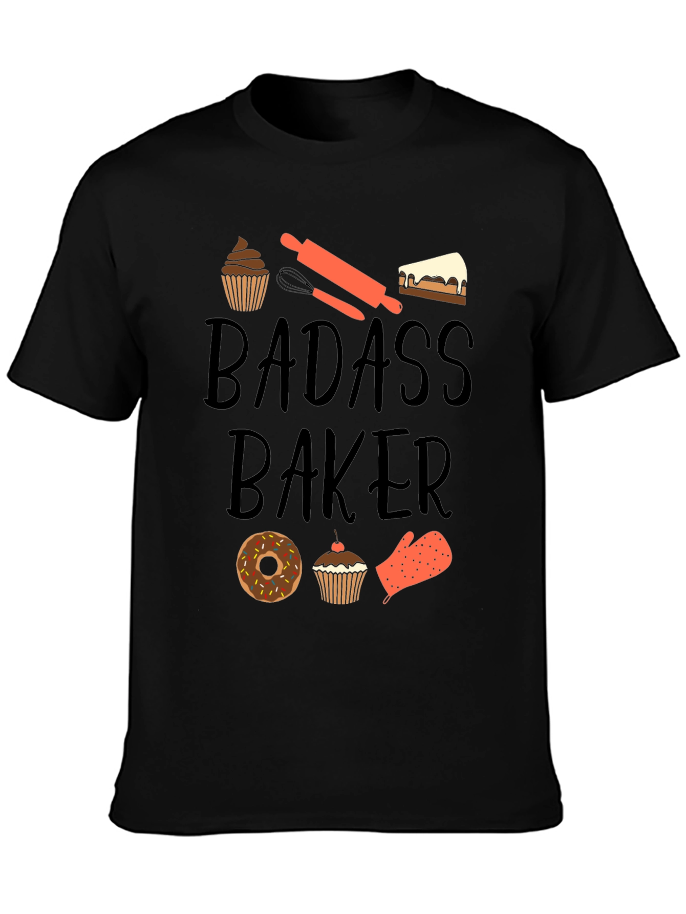 Badass Baker T-Shirt - Funny Baking Tee