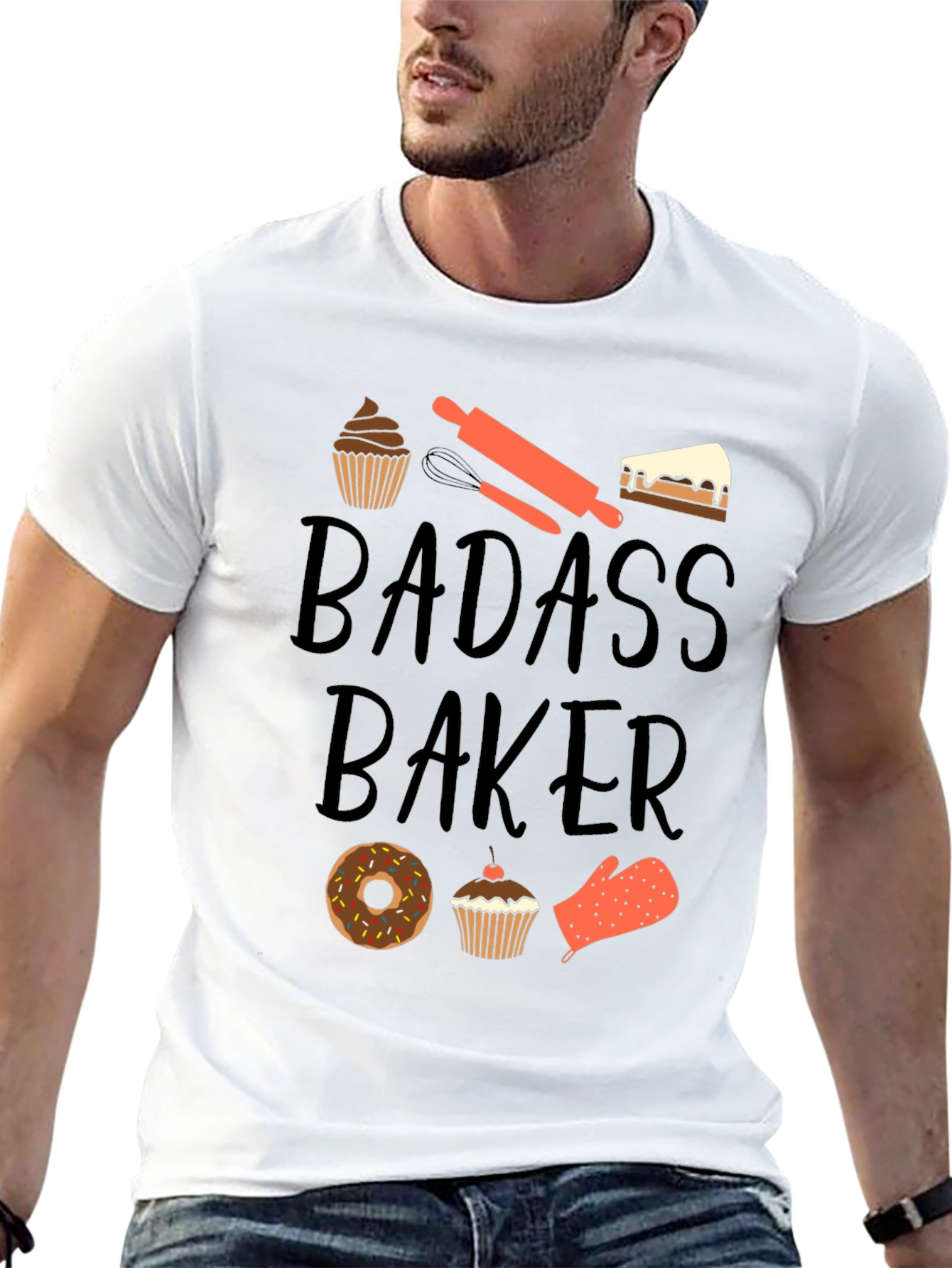 Badass Baker T-Shirt - Funny Baking Tee