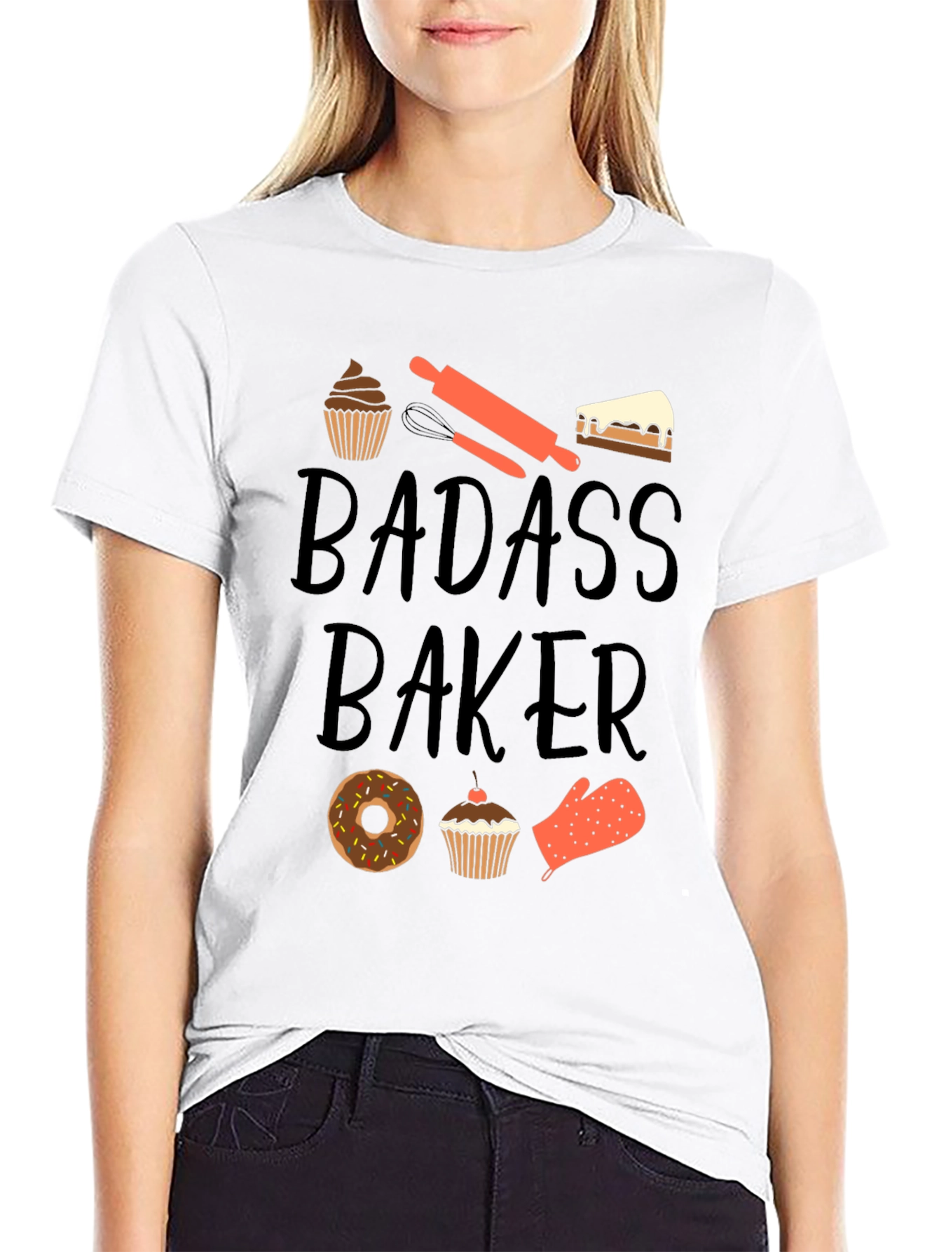 Badass Baker T-Shirt - Funny Baking Tee
