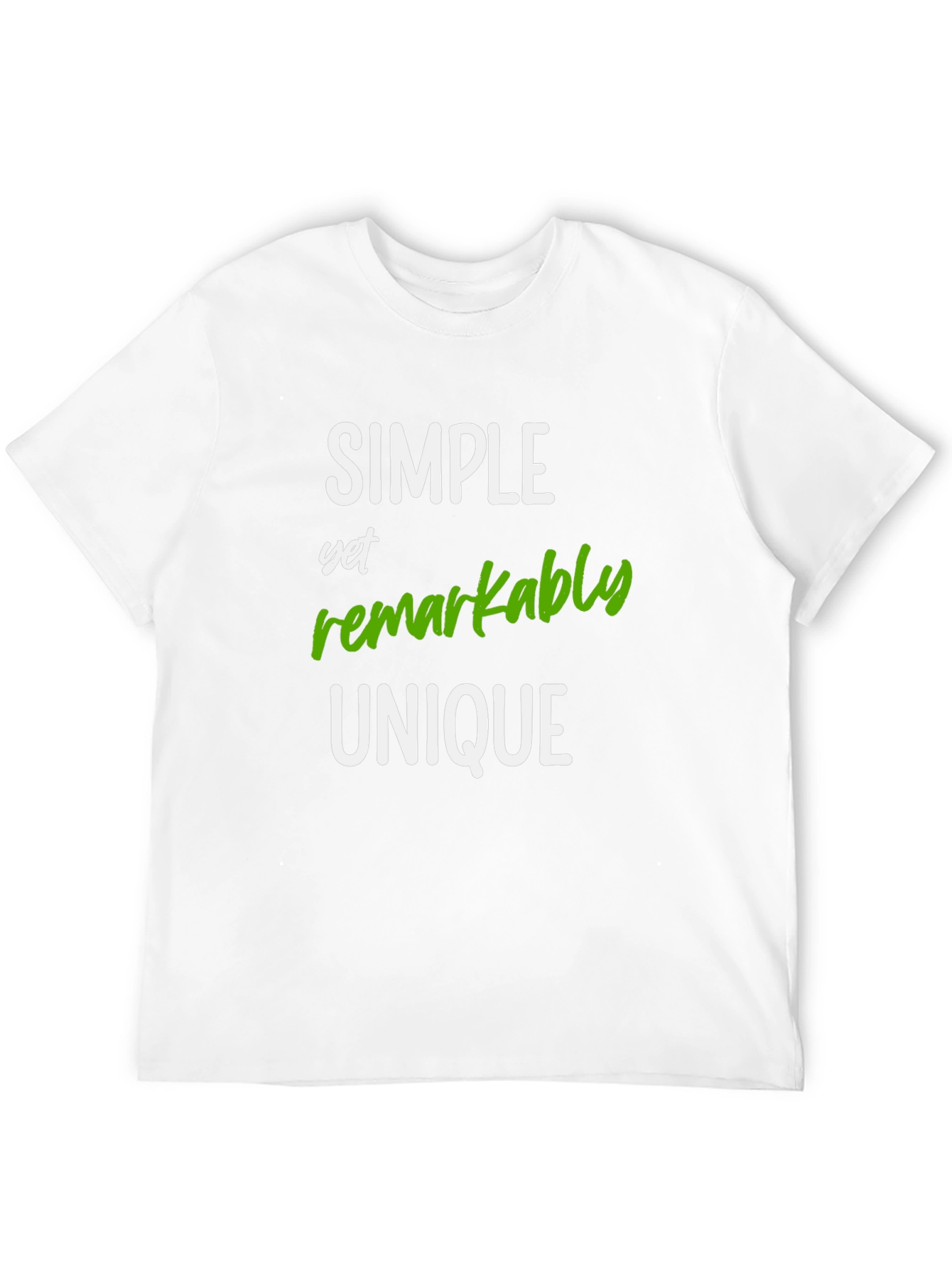 Simple Unique Graphic Tee - Soft Cotton Blend