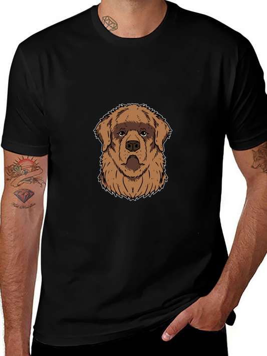 Dog Graphic Black T-Shirt - Casual Style