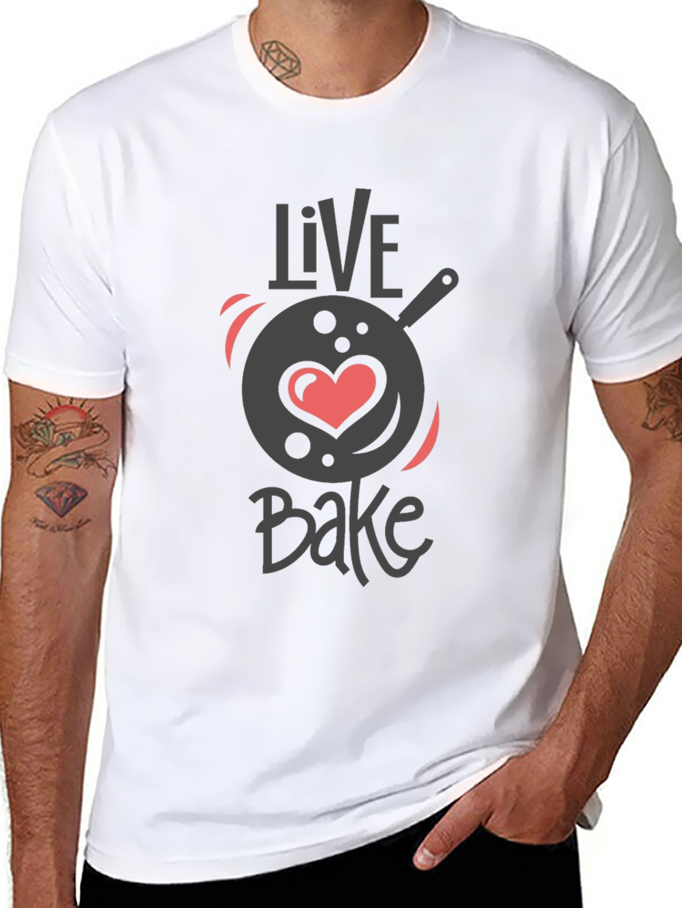 Live Bake Black Graphic Tee
