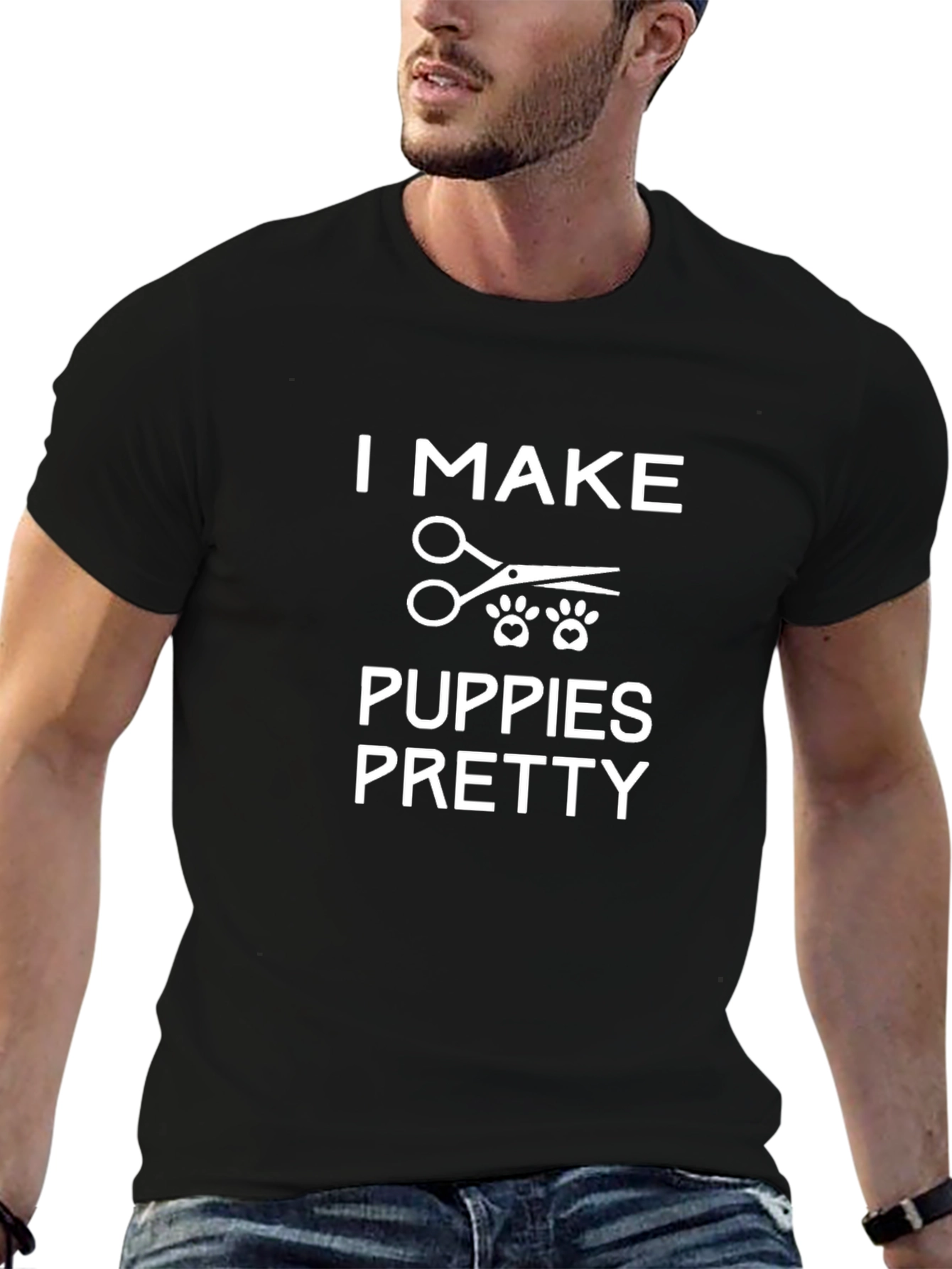 I Make Puppies Pretty T-Shirt - Dog Groomer Tee