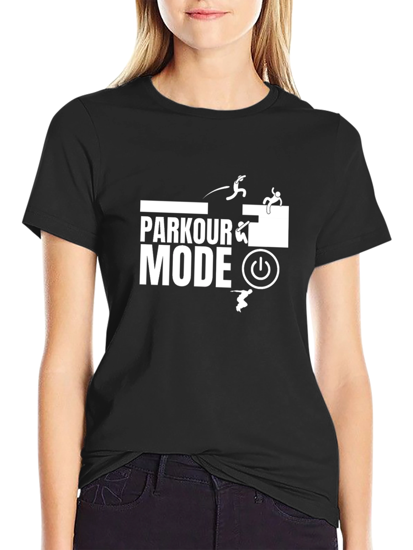 Parkour Mode Black T-Shirt