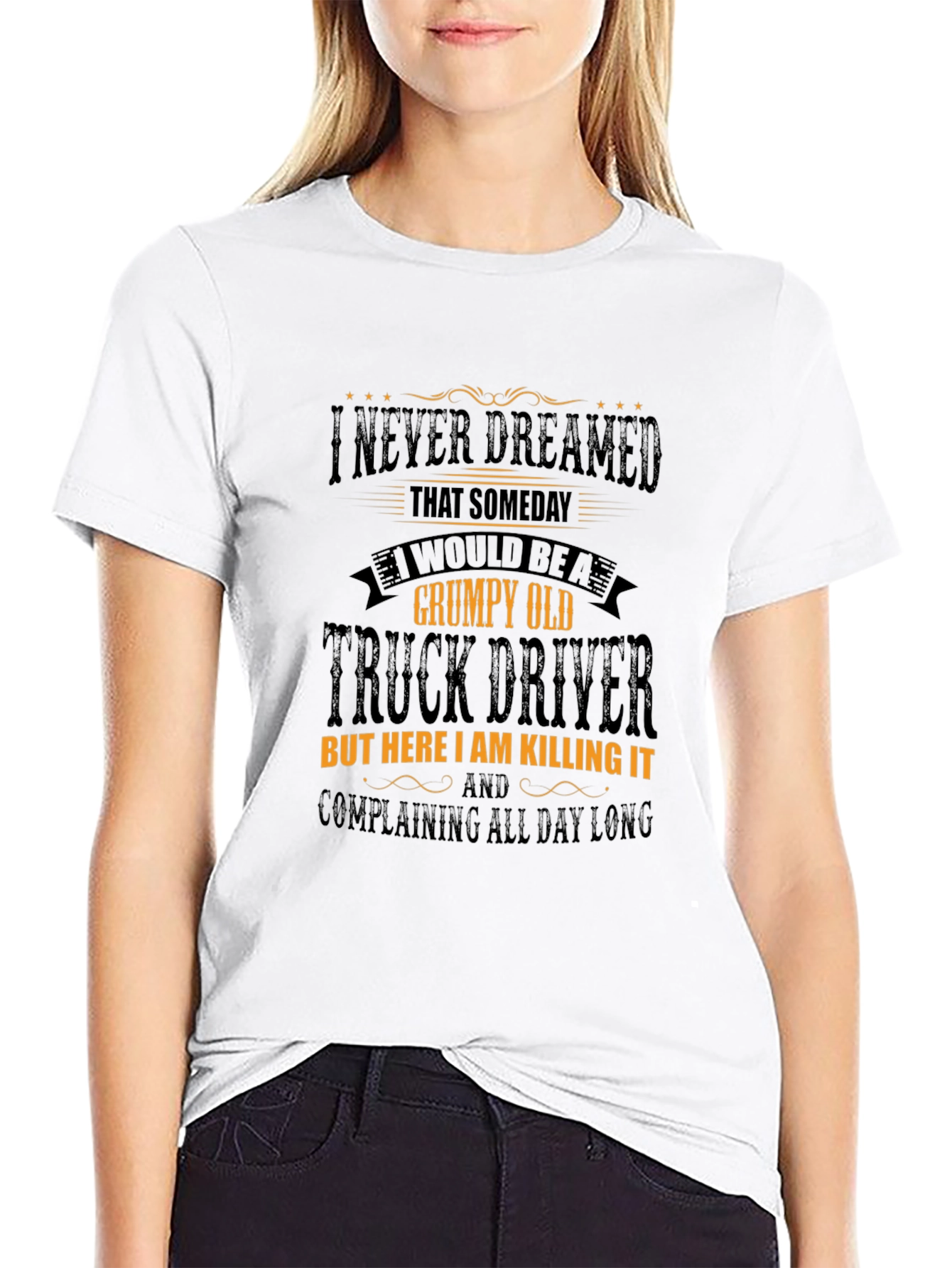 Grumpy Old Truck Driver T-Shirt - Novelty Tee