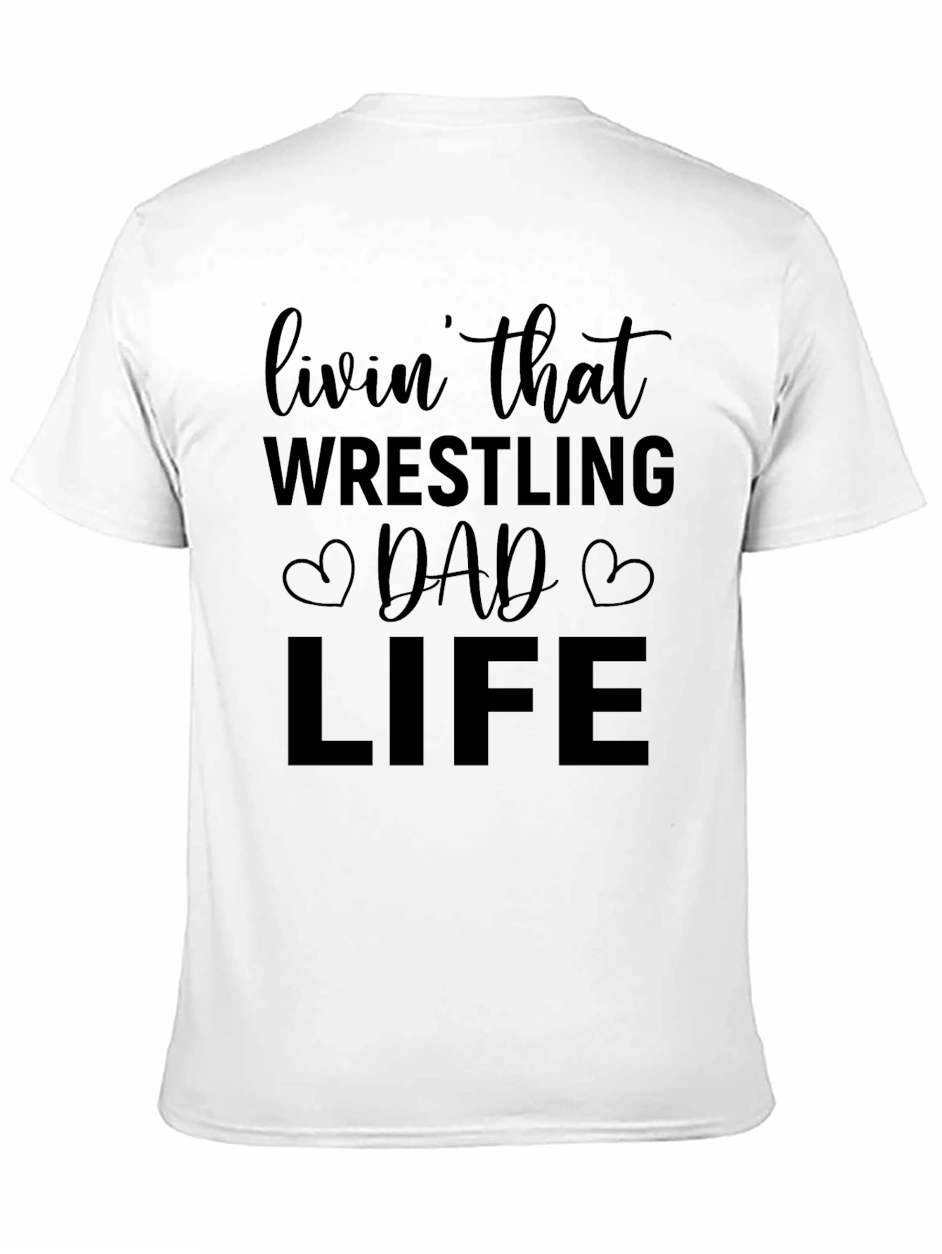 Wrestling Dad Life Graphic T-Shirt
