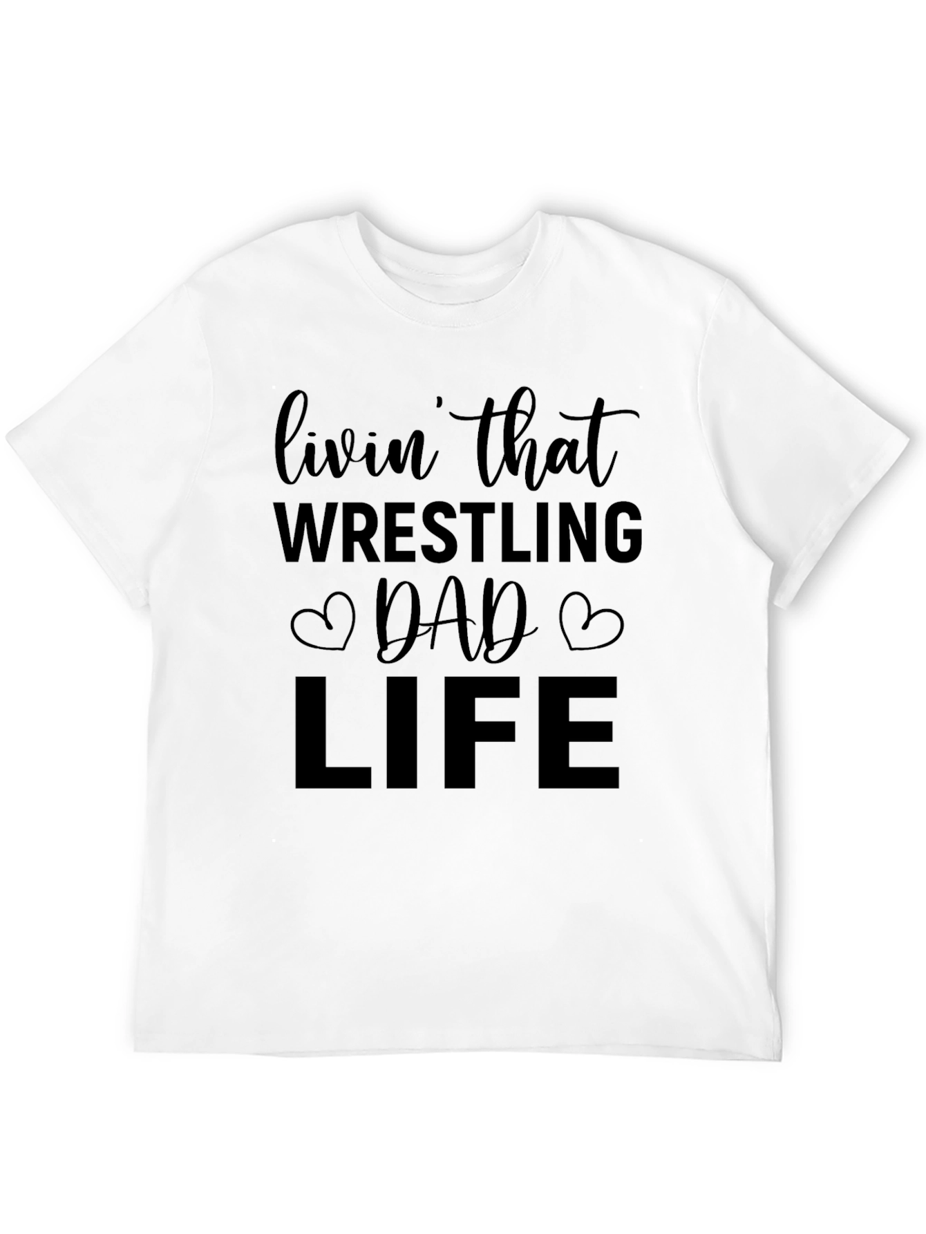 Wrestling Dad Life Graphic T-Shirt