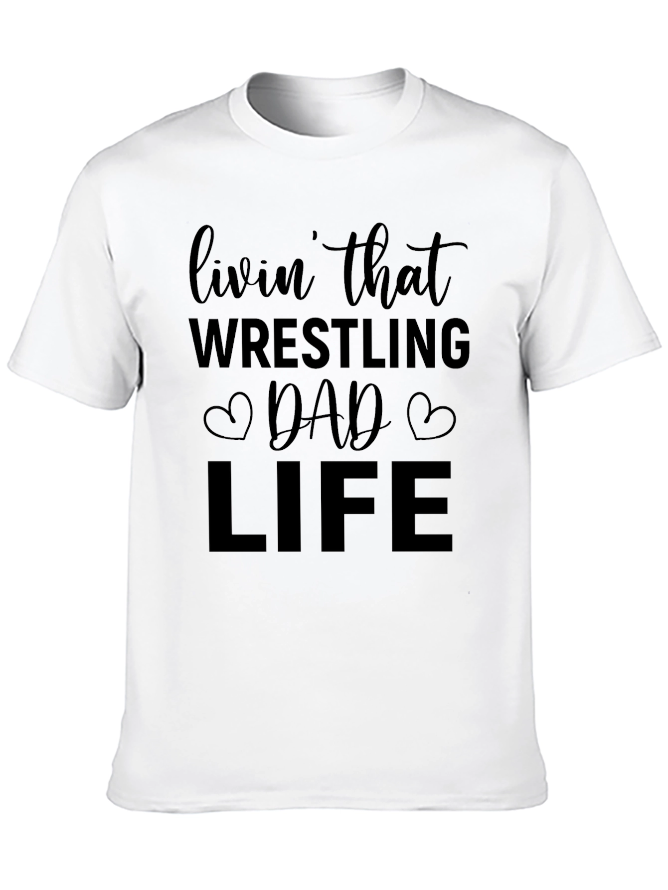 Wrestling Dad Life Graphic T-Shirt
