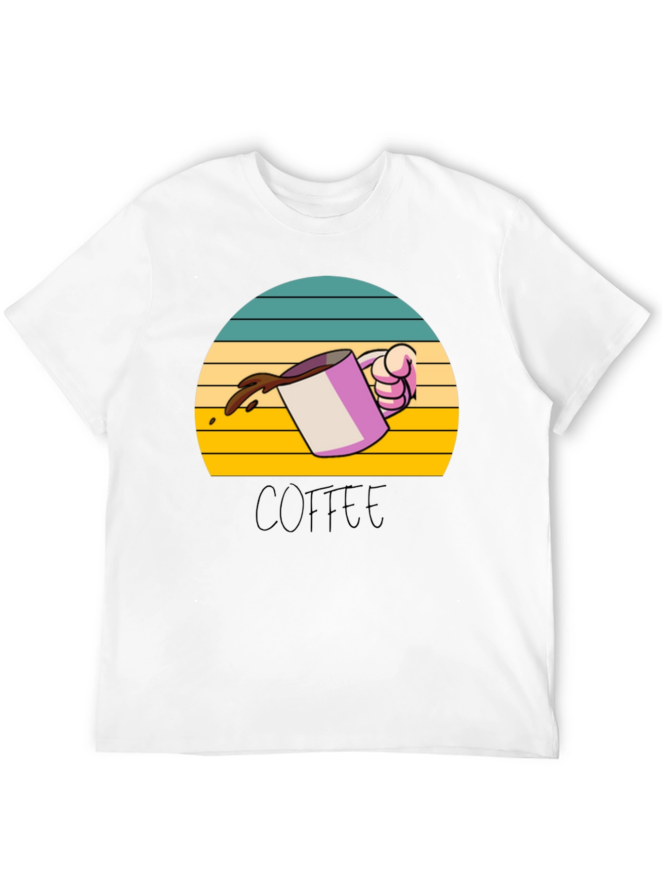 Coffee Sunset Graphic Tee - Unisex Soft Cotton T-Shirt